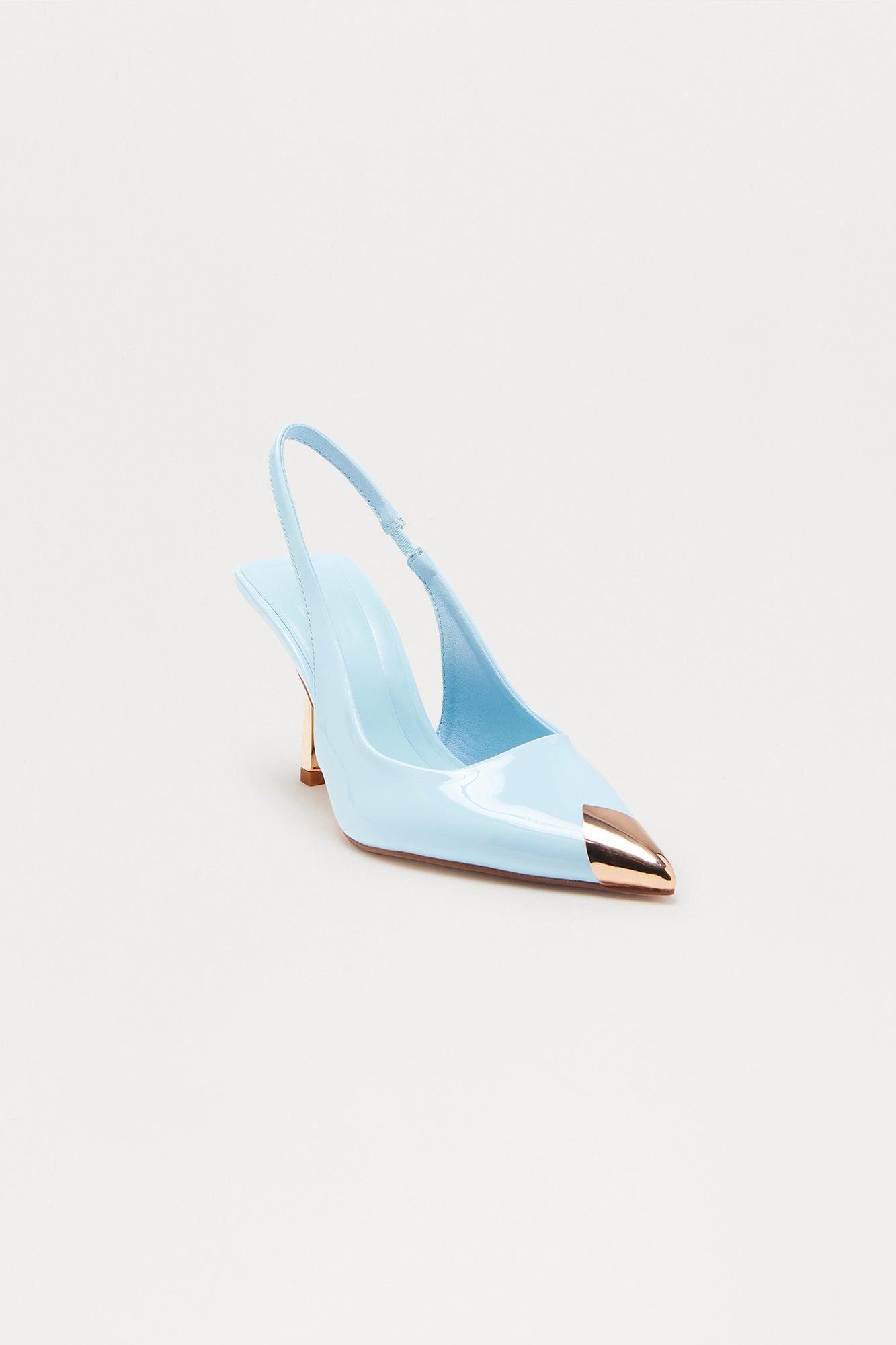 Tundra Slingback Pumps - Light Blue Product Image