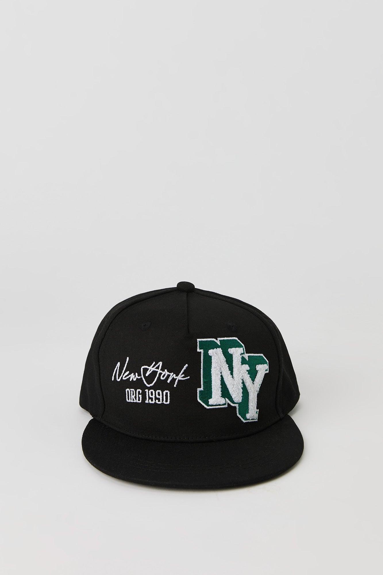City Chenille Embroidered Snapback Hat Male Product Image