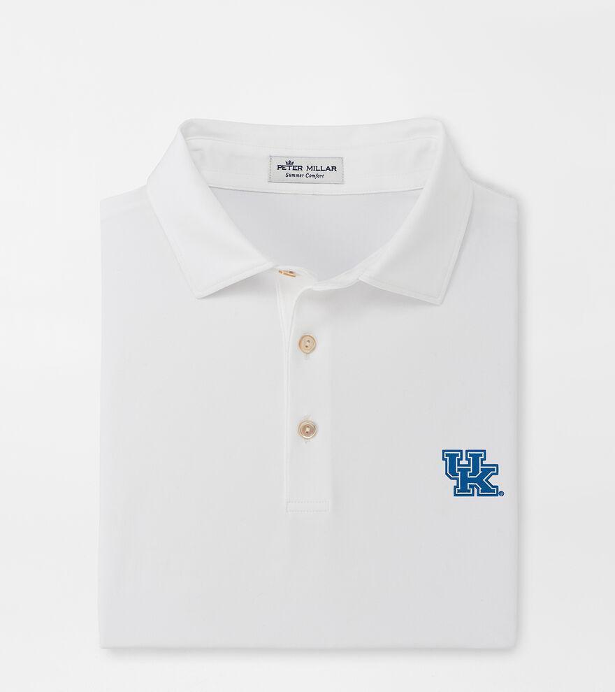Peter Millar Mens UNC Solid Performance Jersey Polo | Color: White | Size: L Product Image