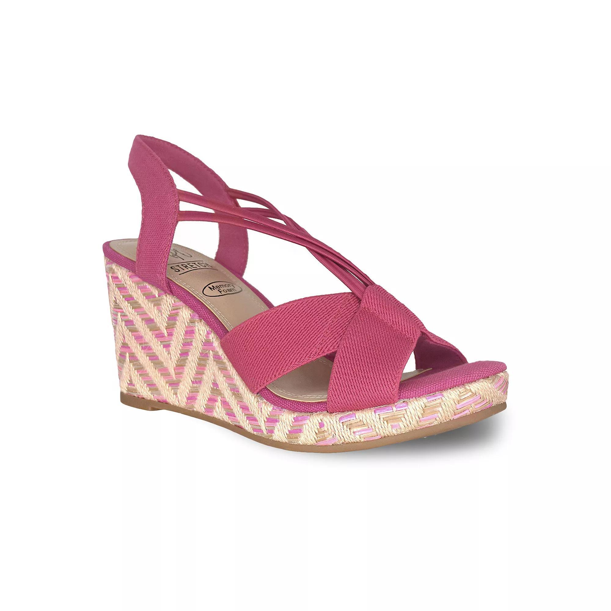 Impo Teshia Women's Stretch Wedge Sandals, Size: 8.5, Pink Product Image