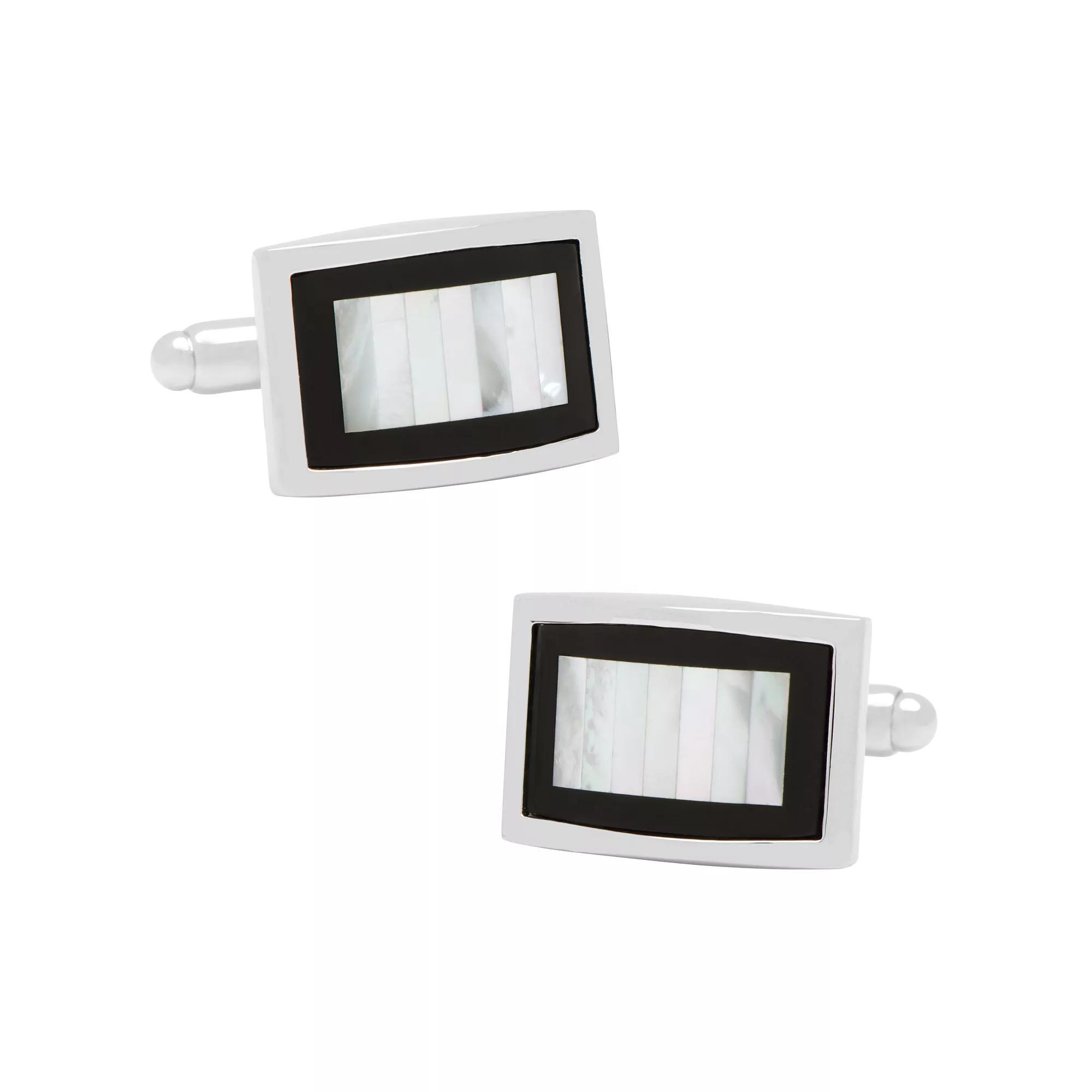 Onyx and Mother-of-Pearl Key Cufflinks Product Image