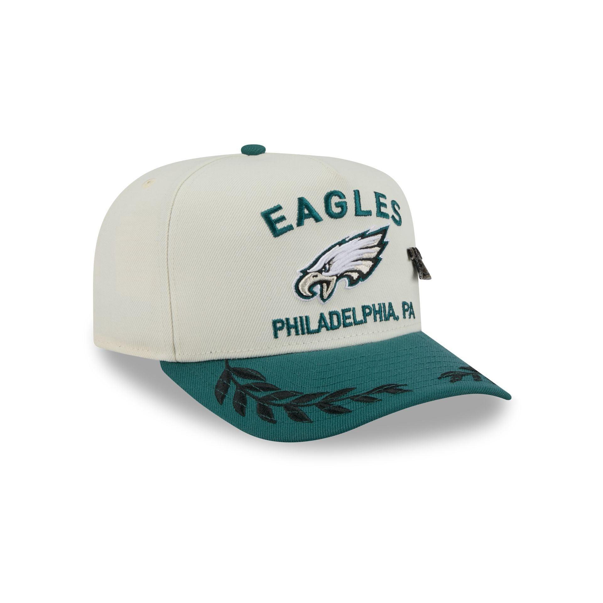 Philadelphia Eagles 2025 Draft Chrome White 59FIFTY A-Frame Fitted Hat Male Product Image