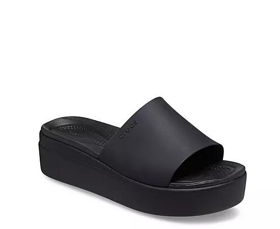 Crocs Brooklyn Women's Slide Sandals, Size: 6, Black Product Image