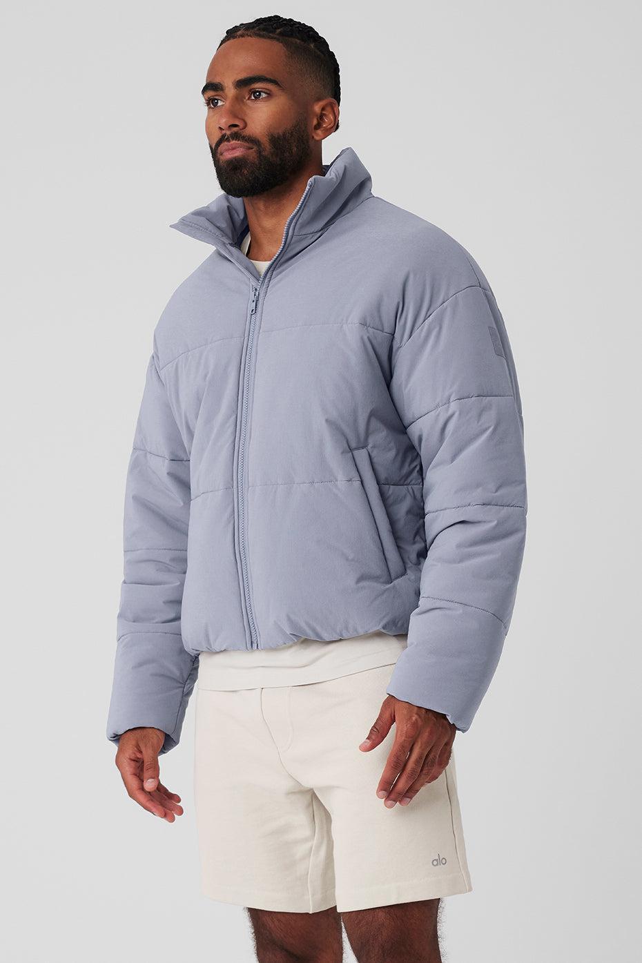 Stretch Woven Street Puffer - Fog Male Product Image