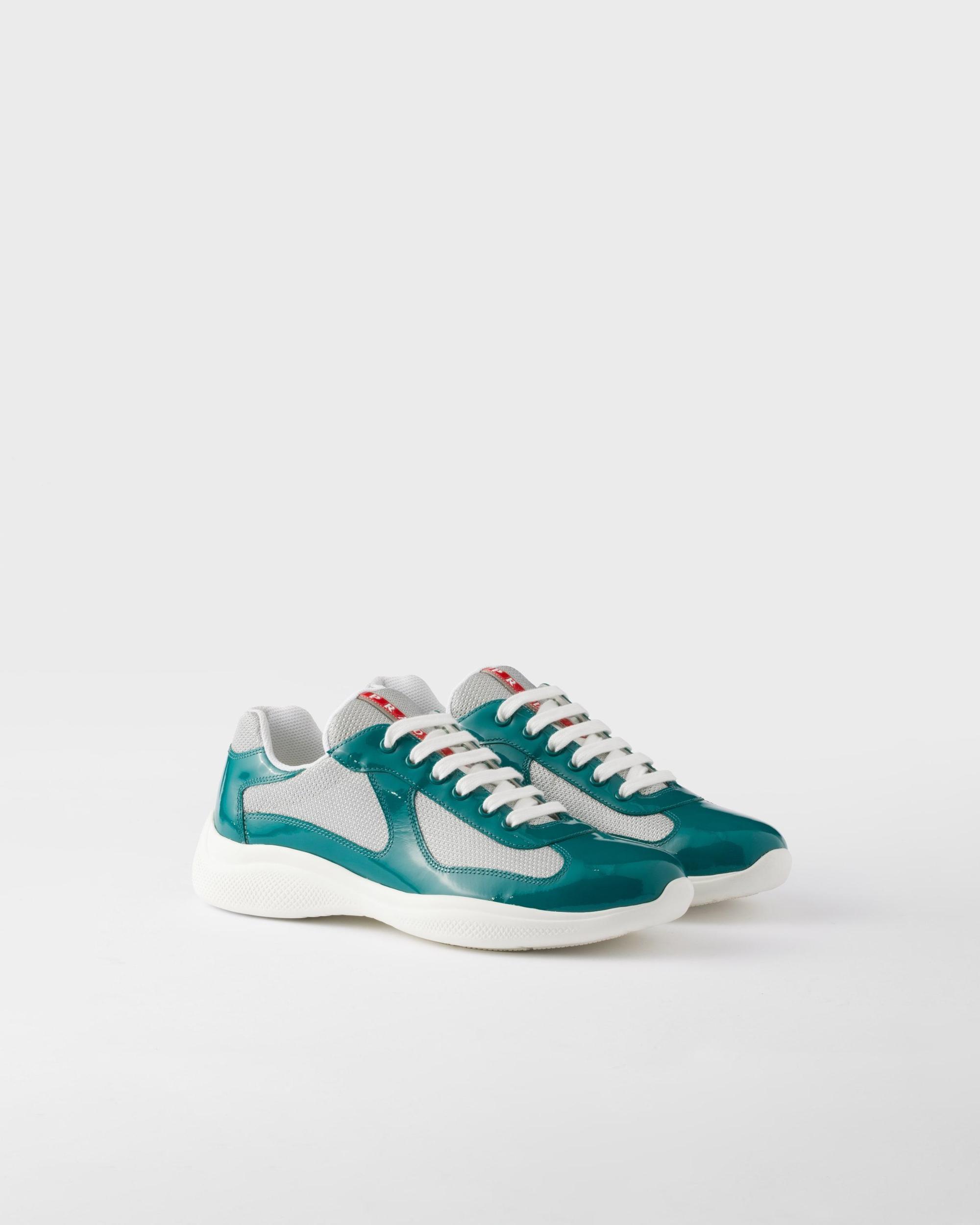 Patent leather and technical fabric Prada America's Cup sneakers Product Image