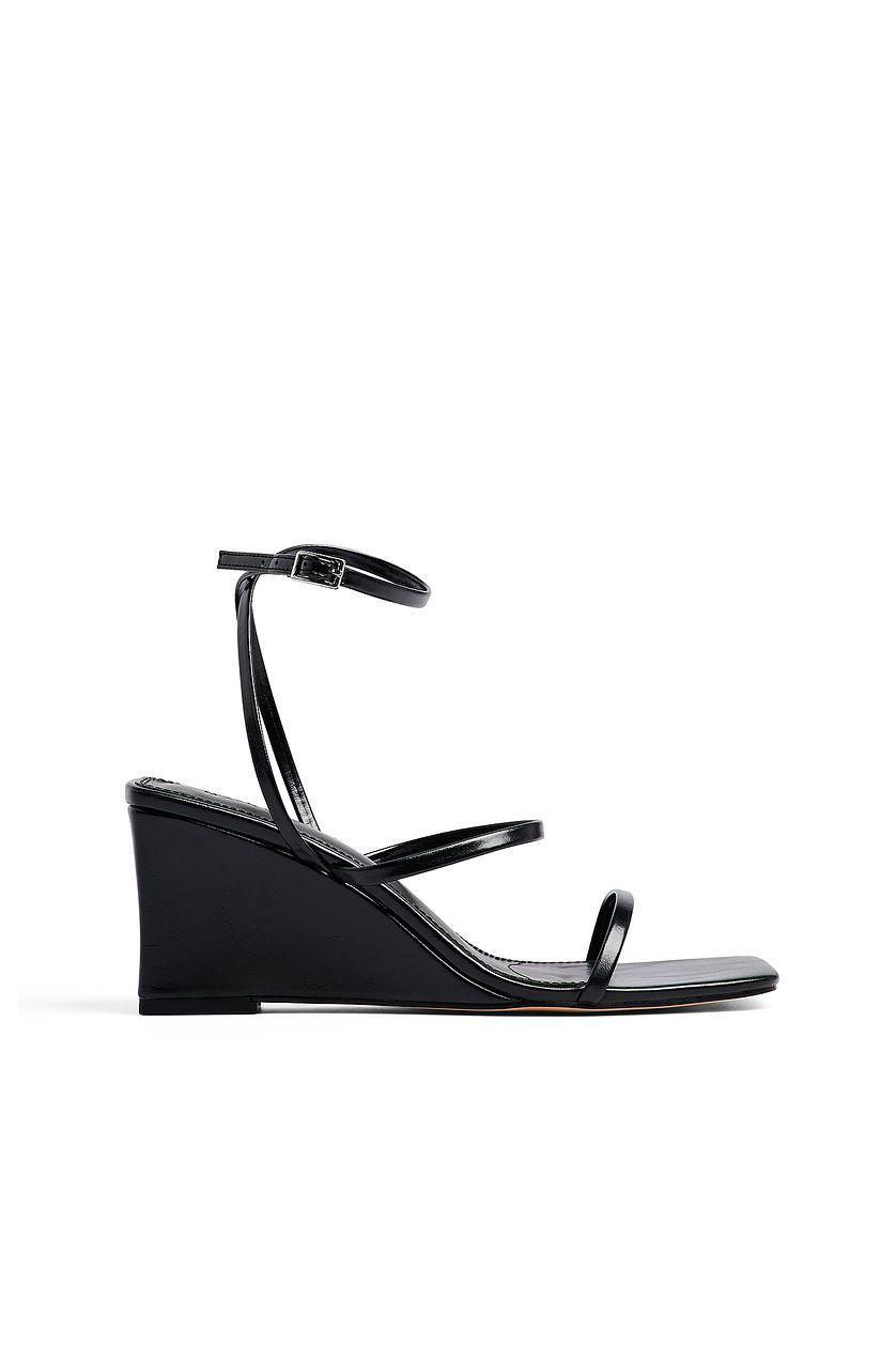 Basic Strappy Wedge Heels Product Image