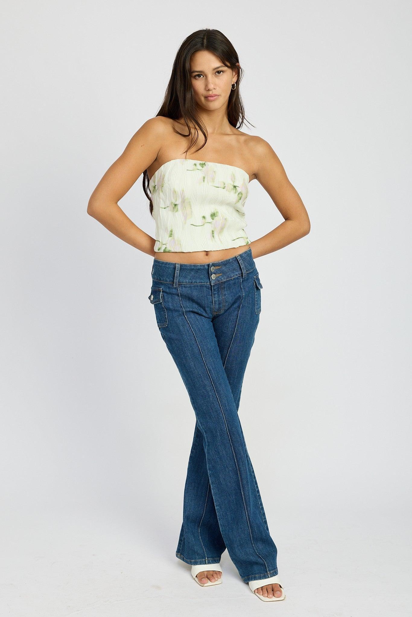 FINAL SALE Sincere Floral Tube Top | Ivory Product Image