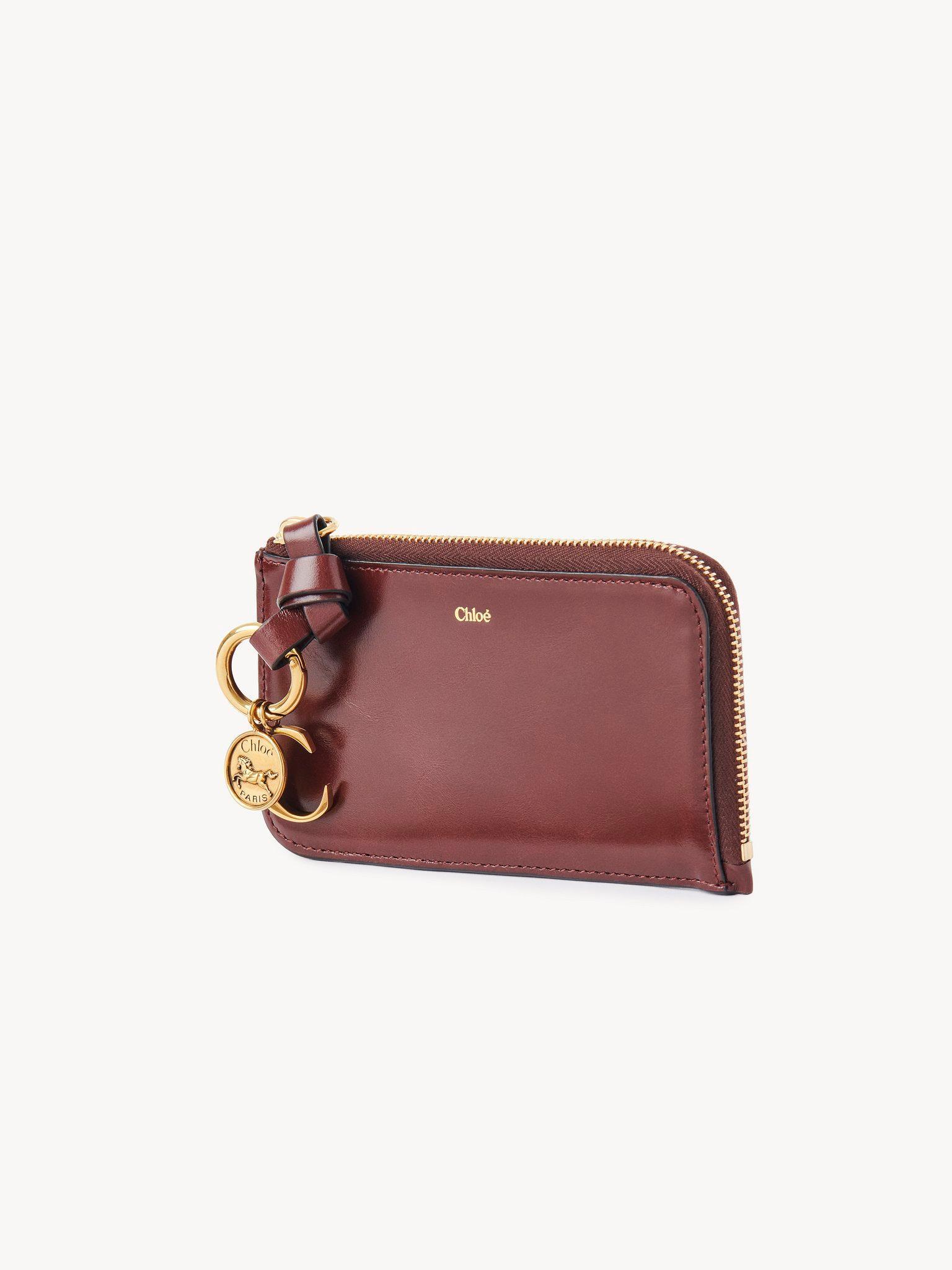 Alphabet wallet in shiny leather Product Image