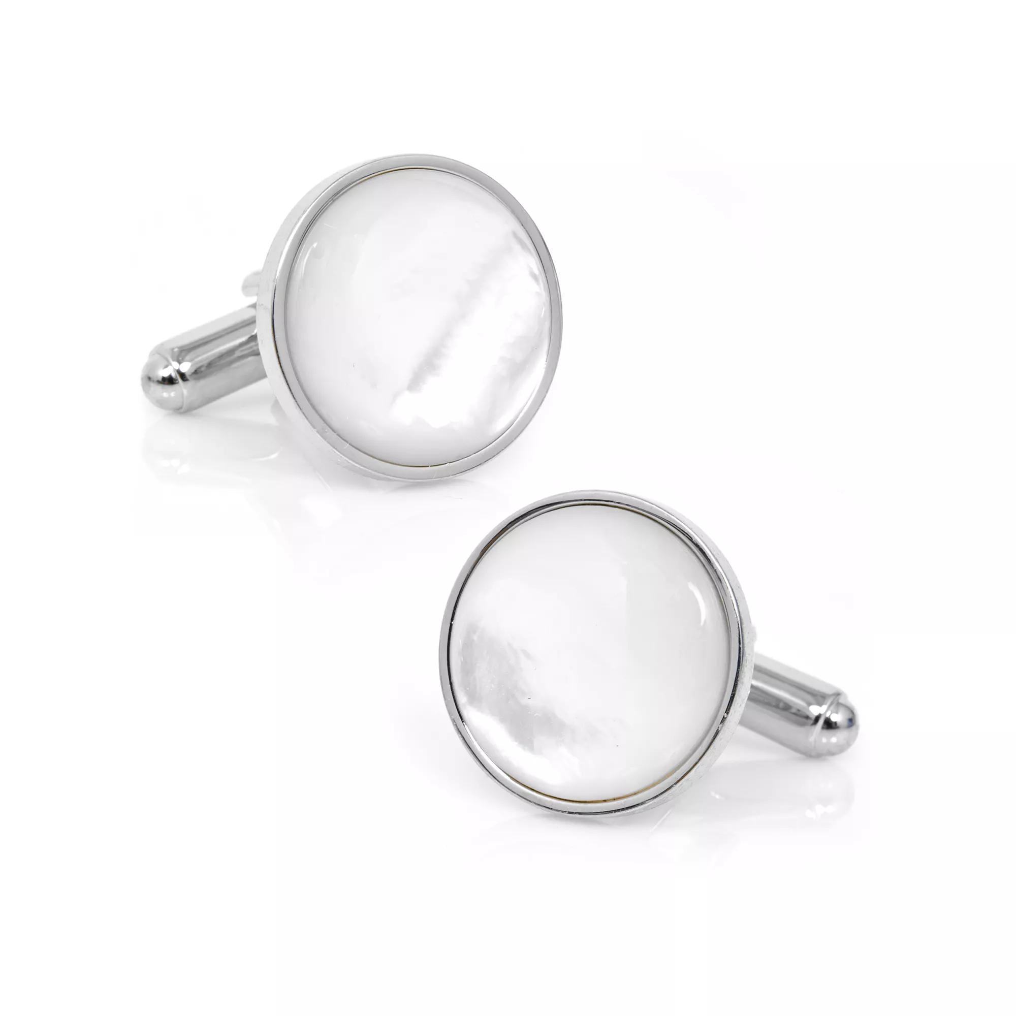 Mens Sterling Silver & Onyx Cufflinks Product Image