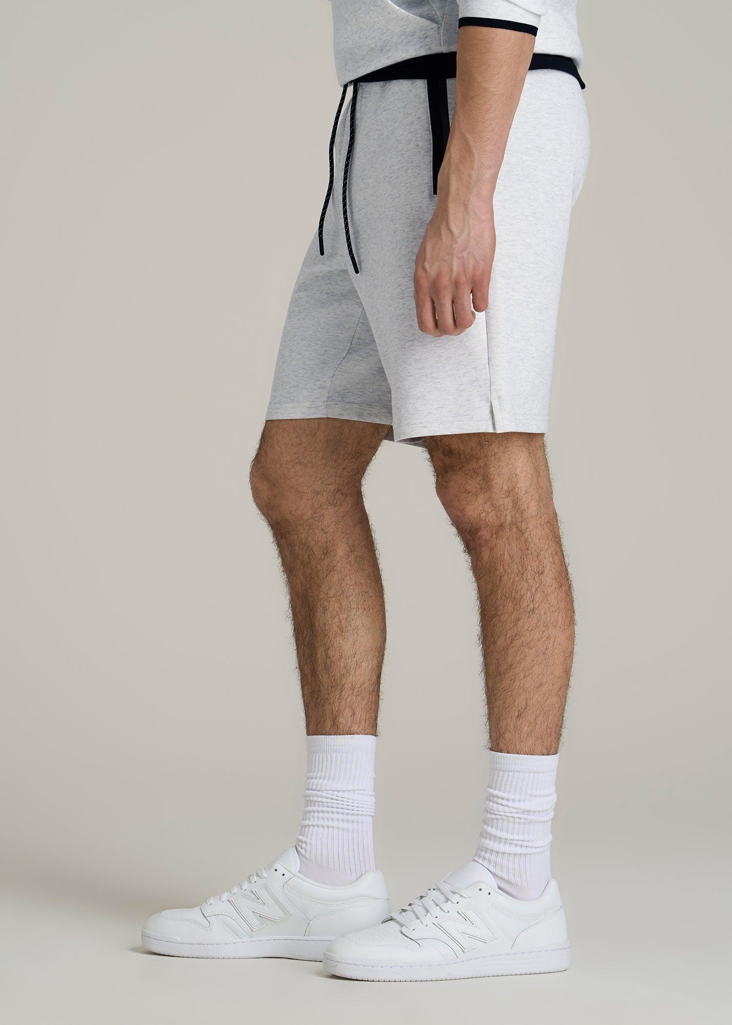 Utility Fleece Shorts for Tall Men in Heather Frost Product Image