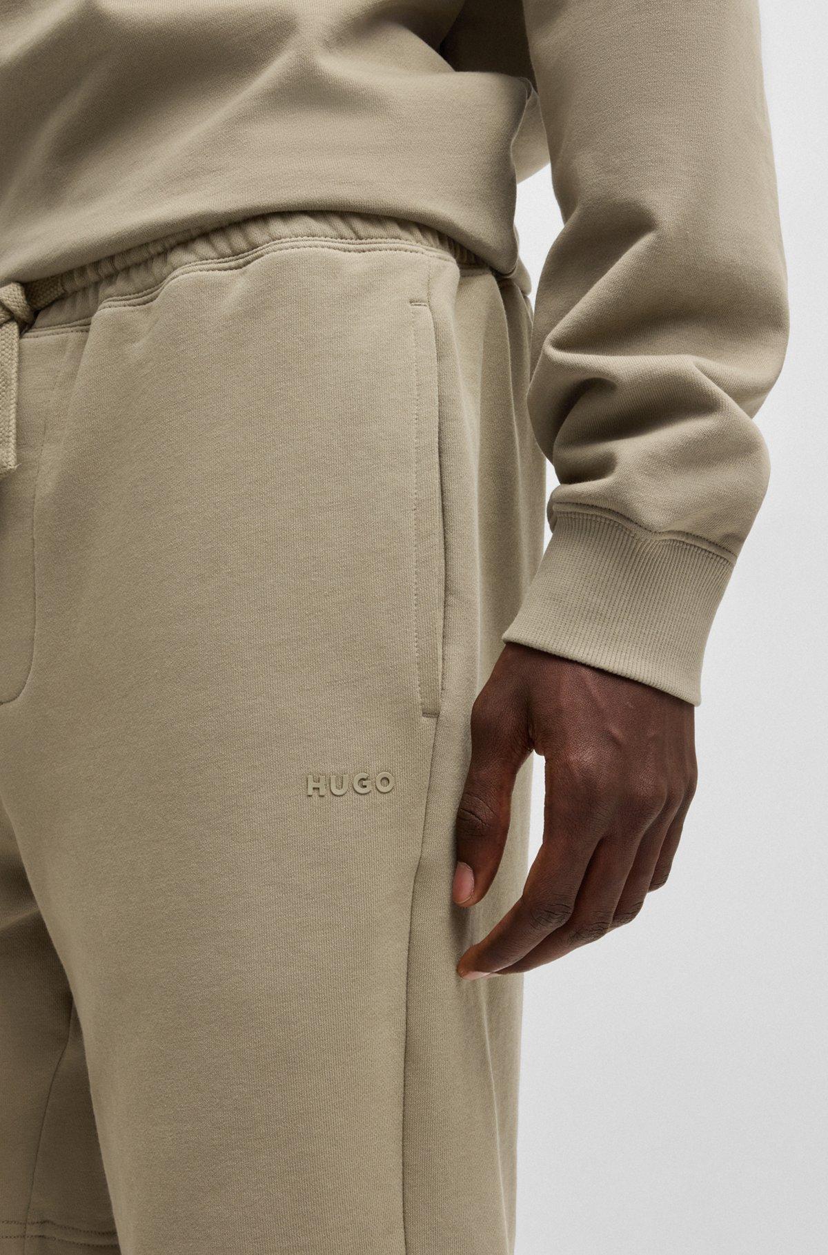 Relaxed-fit shorts in cotton terry with logo print Product Image