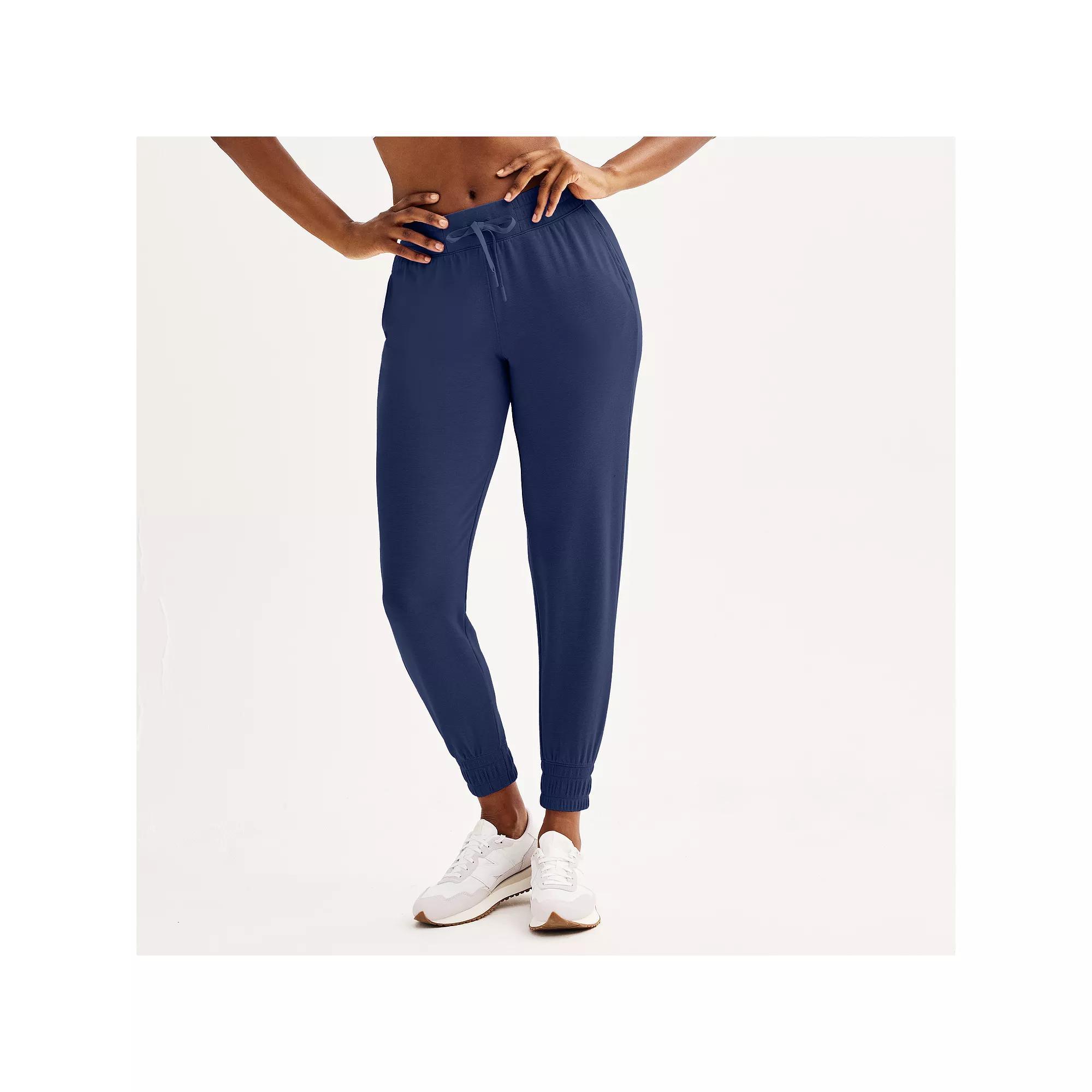 Women's Tek Gear® French Terry Joggers, Size: XL, Blue Romance Product Image