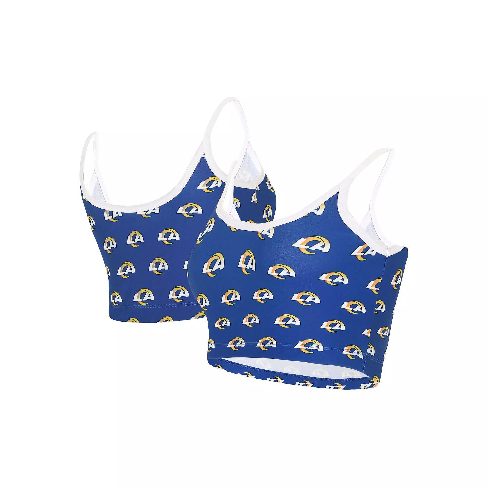 Women's Concepts Sport Royal Los Angeles Rams Gauge Lounge Bralette, Size: Small, Blue Product Image