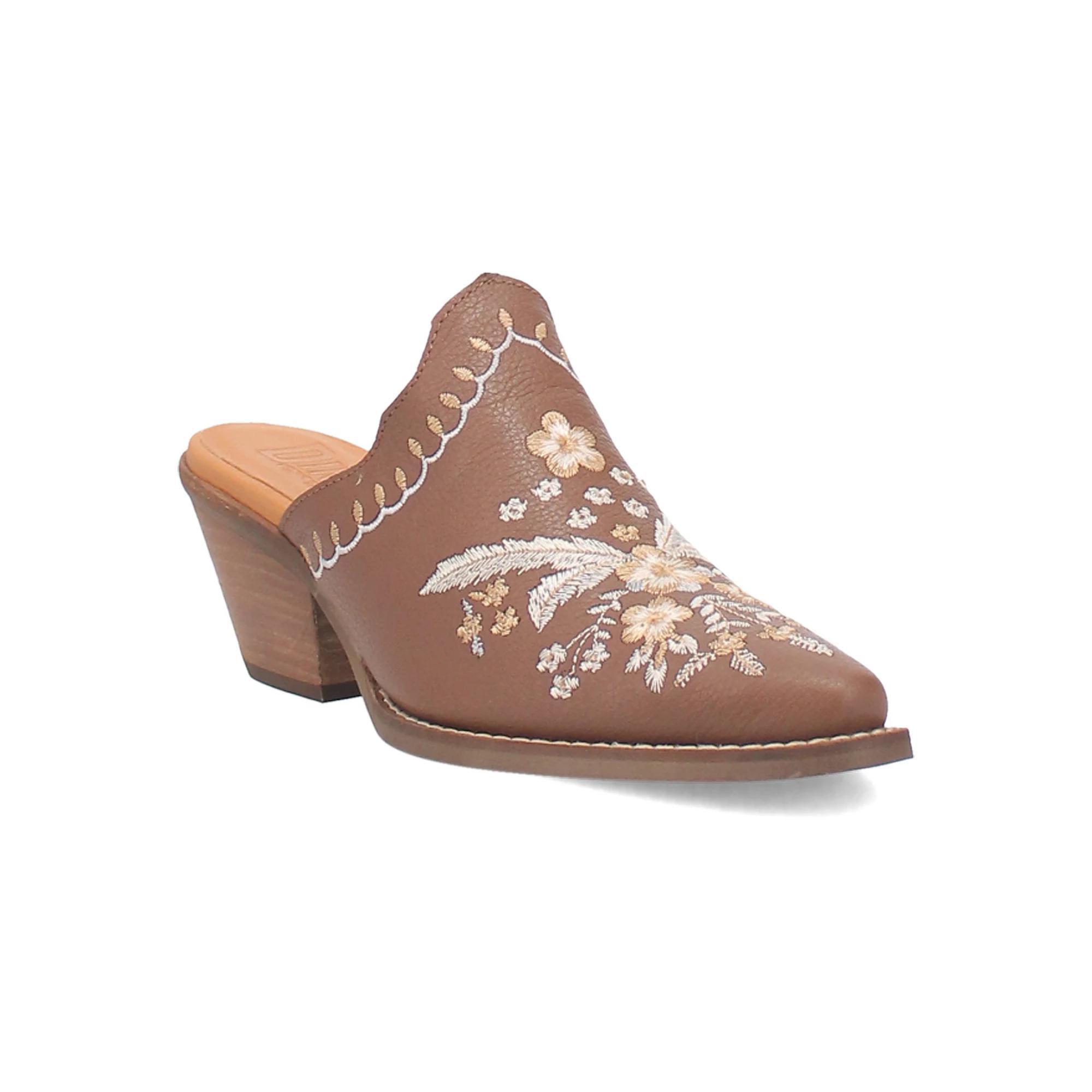 Dingo Wildflower Womens Leather Mules Product Image