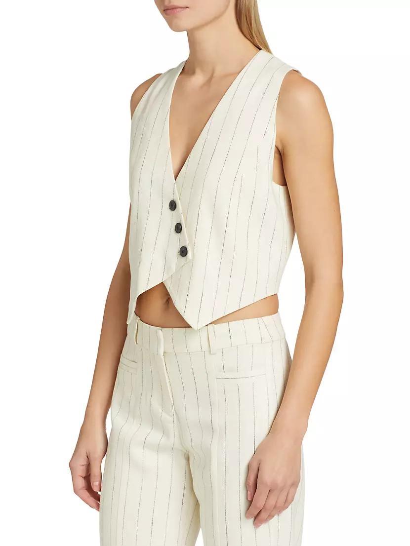 Erita Pinstriped Vest Product Image