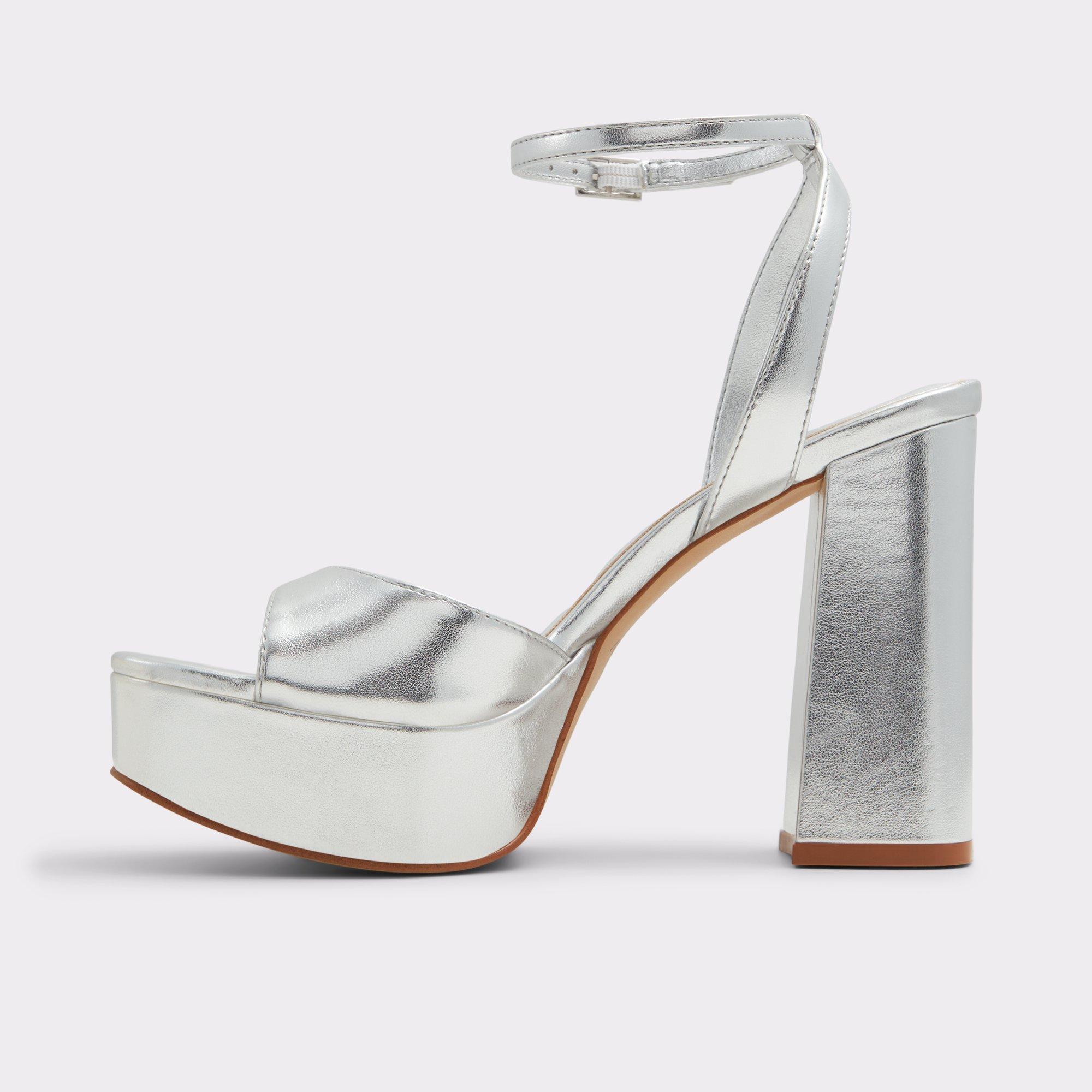 Valoria Silver Women's Platform Sandals | ALDO US Product Image