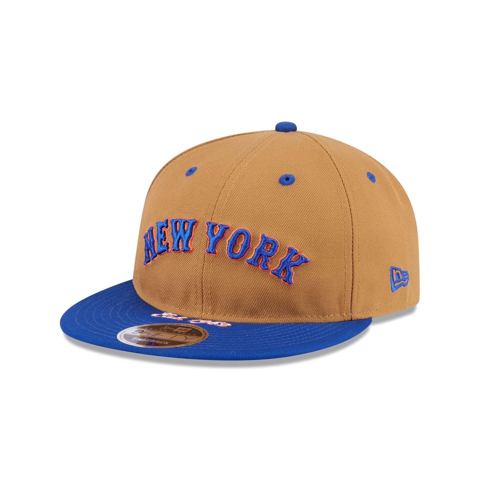 New York Mets Wheat Retro Crown 9FIFTY Snapback Hat Male Product Image