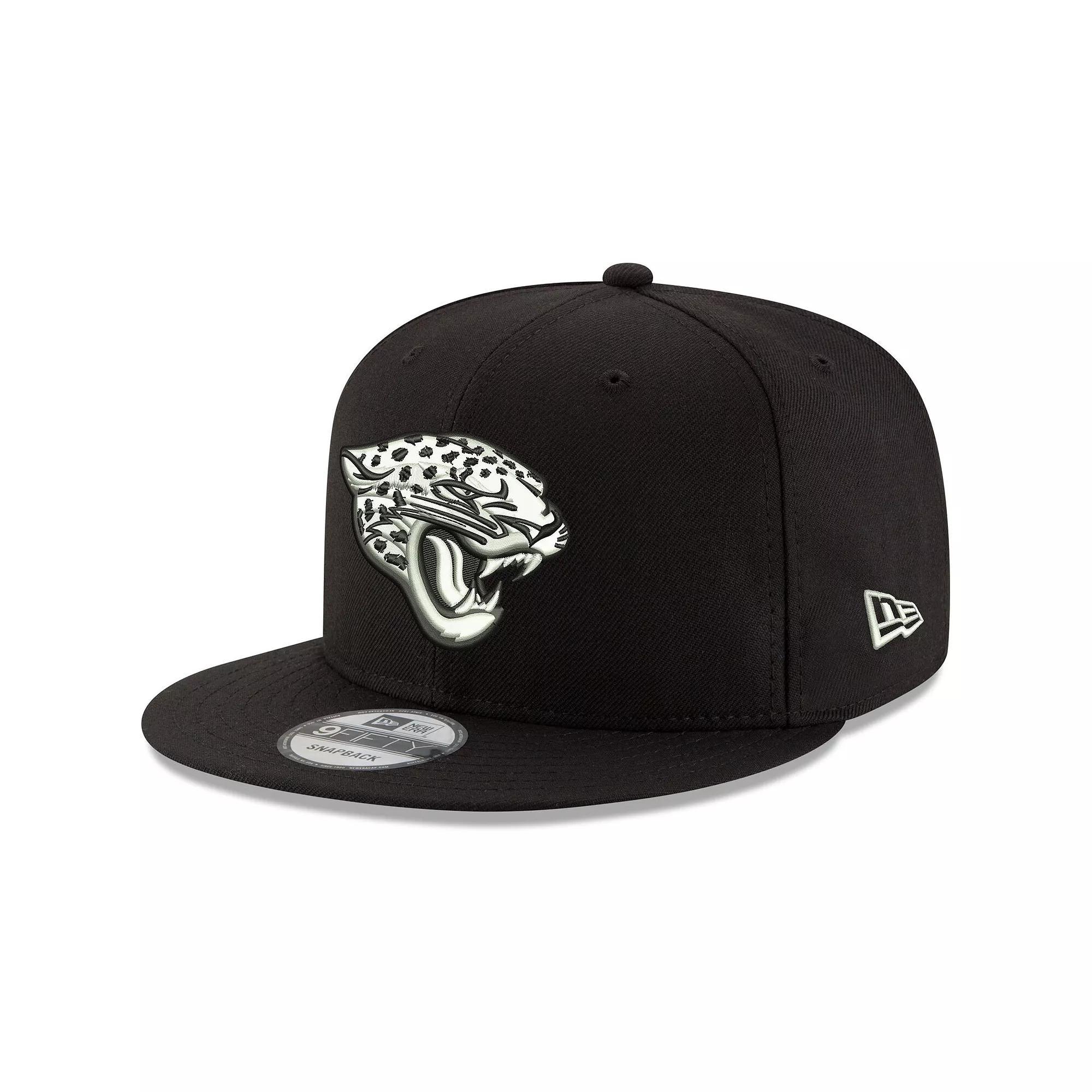 Men's New Era Black Jacksonville Jaguars B-Dub 9FIFTY Adjustable Hat Product Image
