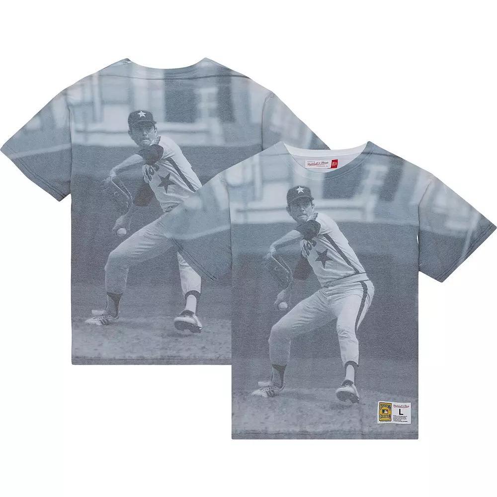 Men's Mitchell & Ness Nolan Ryan Houston Astros Cooperstown Collection Highlight Sublimated Player Graphic T-Shirt, Size: XL, White Product Image