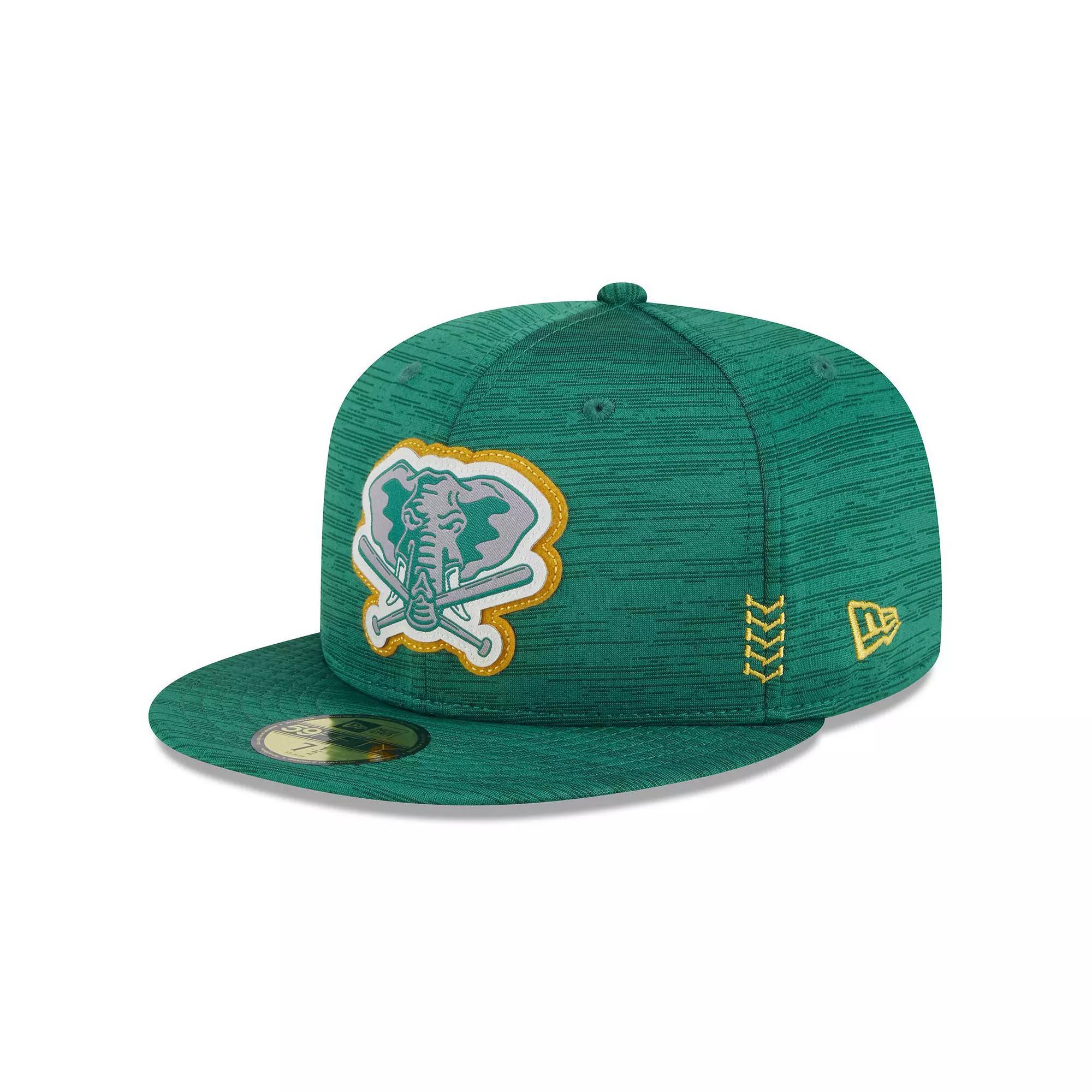 Men's New Era Green Oakland Athletics 2024 Clubhouse 59FIFTY Fitted Hat, Size: 7 1/4 Product Image