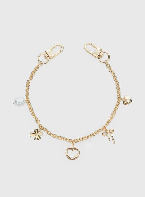 Lucky Charm Bag Charm Gold Product Image