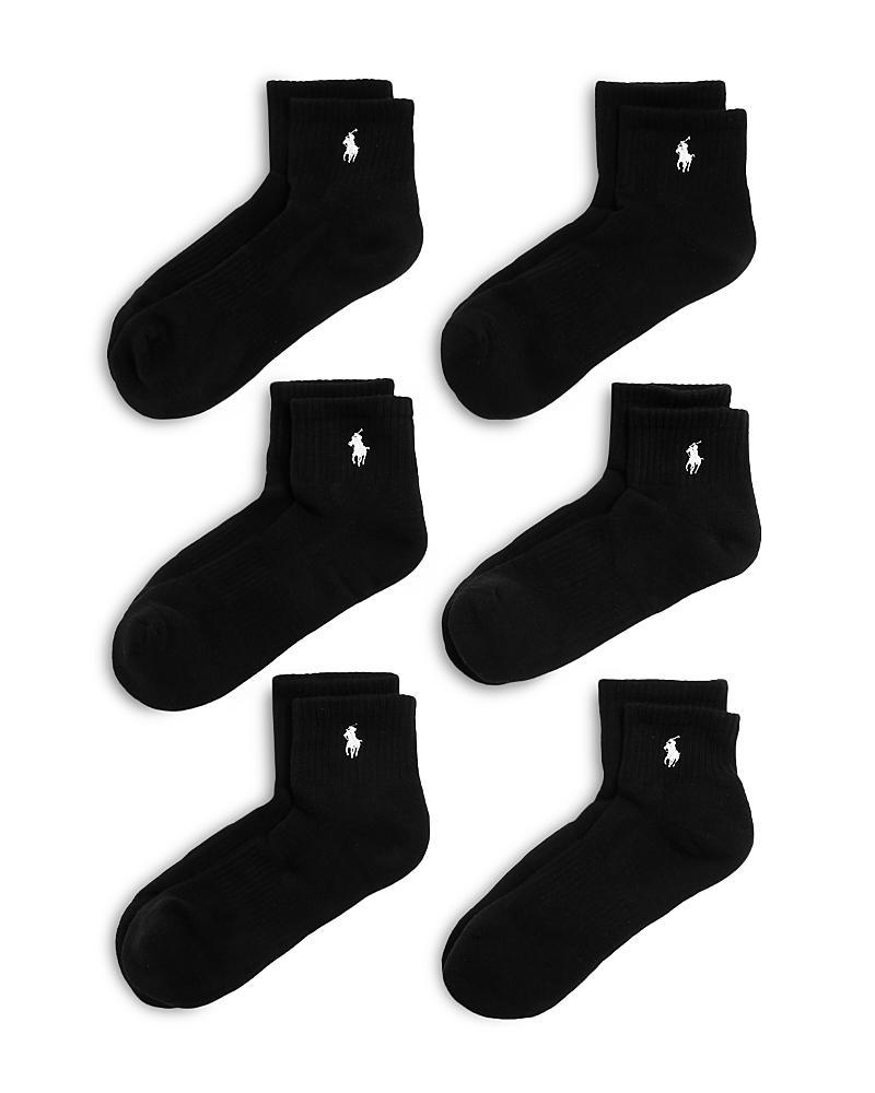 Polo Ralph Lauren Cotton Blend Performance Quarter Socks, Pack of 6 Product Image