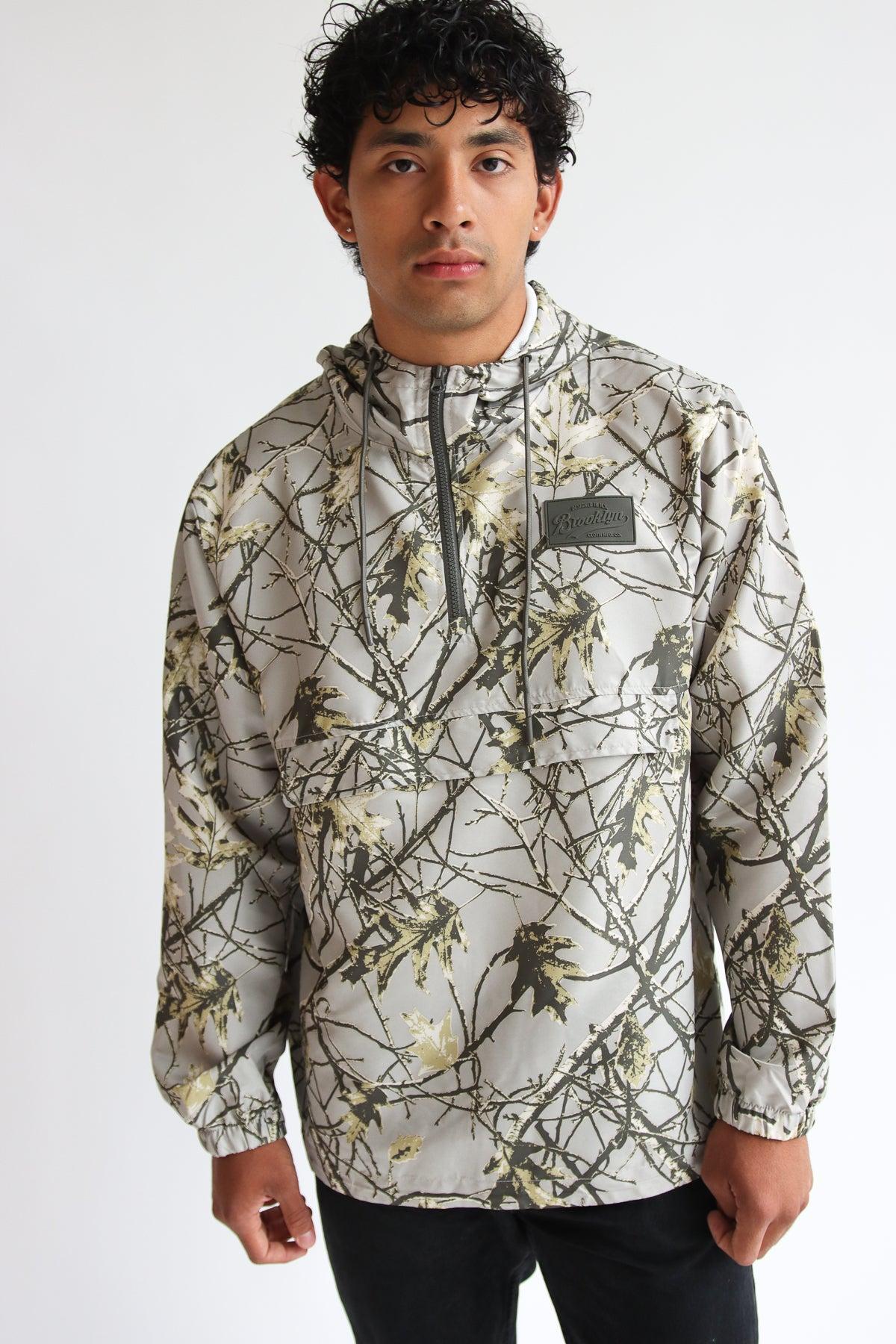 Woodland Camo Pullover Windbreaker Product Image