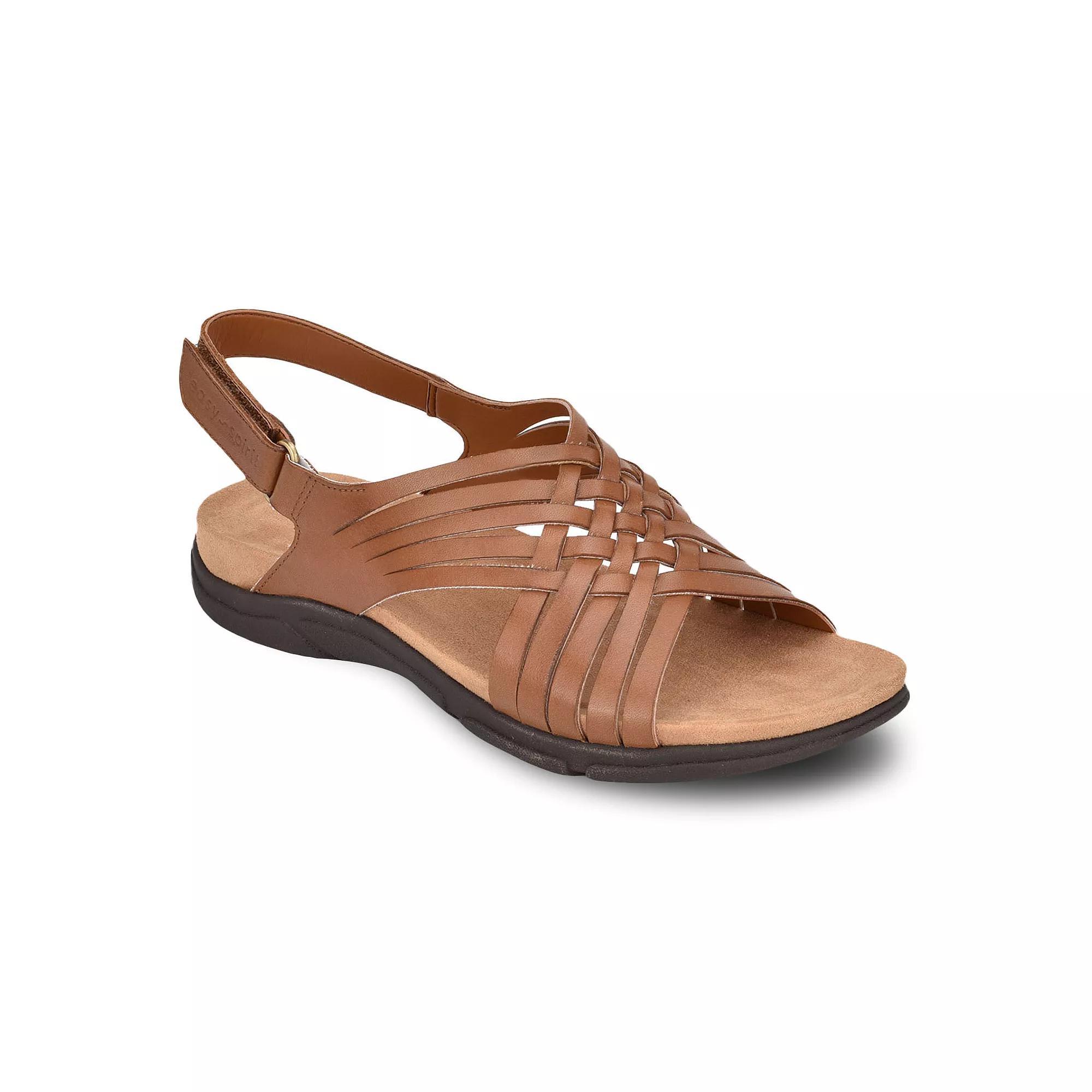 Easy Spirit Mar Womens Leather Slingback Sandals Red Product Image