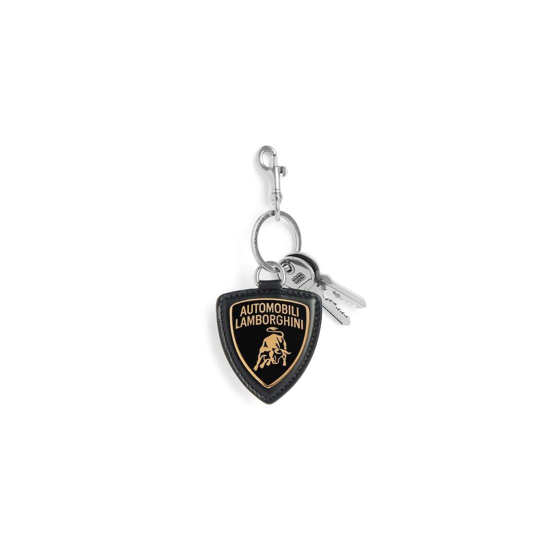 Men's Balenciaga | Automobili Lamborghini Shield Charm in Black Product Image