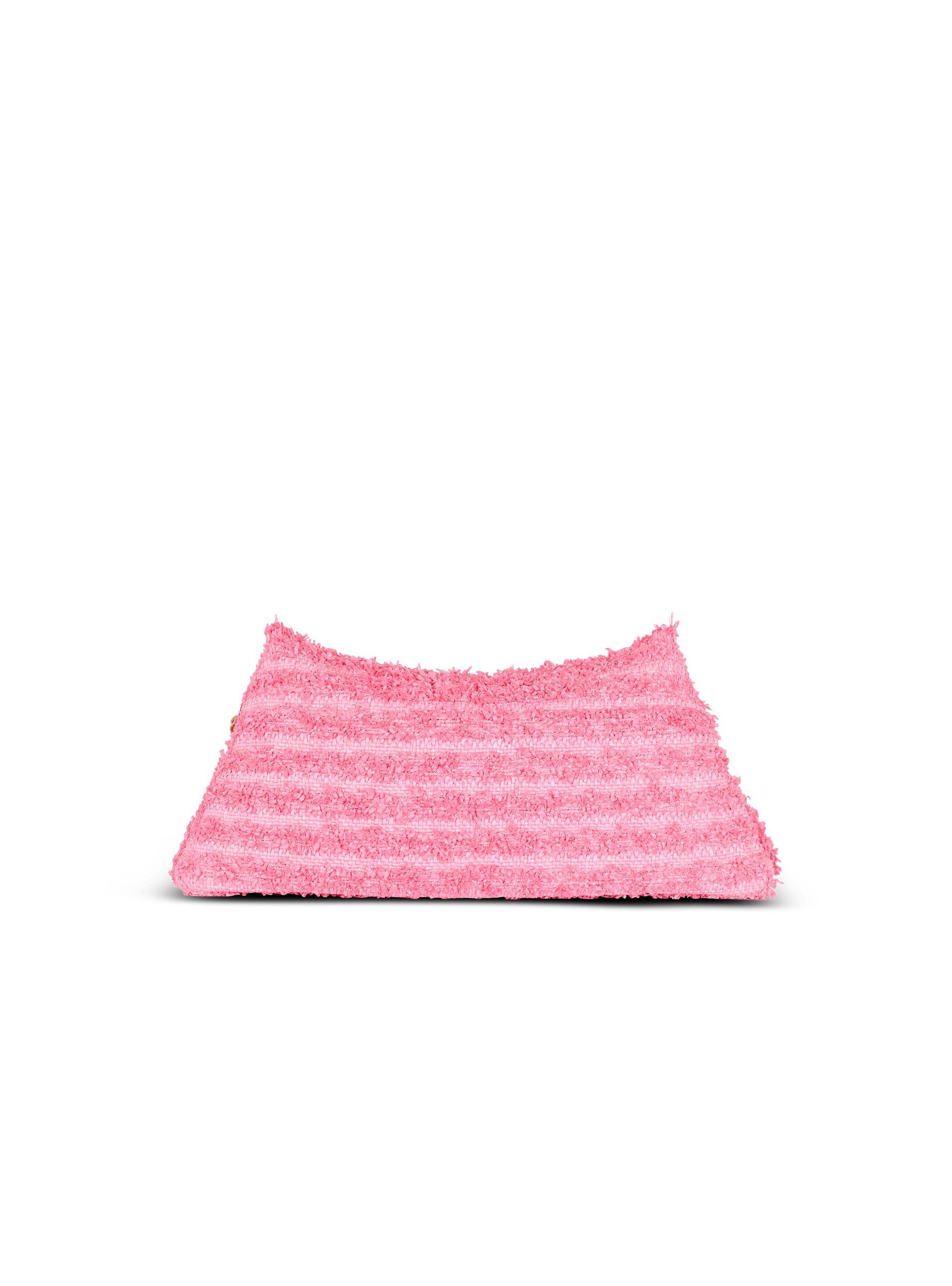 1945 Soft clutch bag in tweed-effect raffia Product Image
