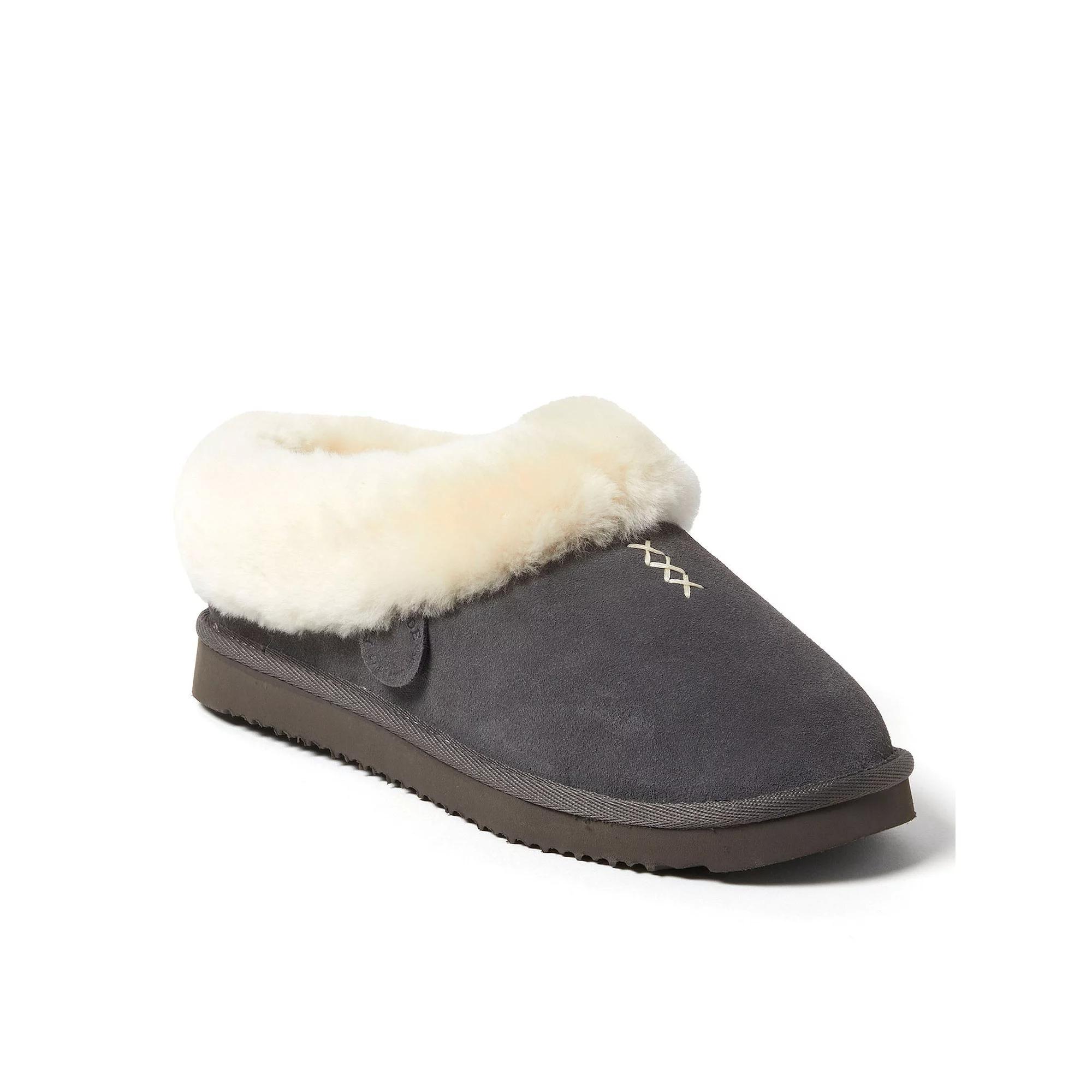 Fireside by Dearfoams Adelaide Women's Shearling Clog Slippers, Size: 10, Gray Product Image