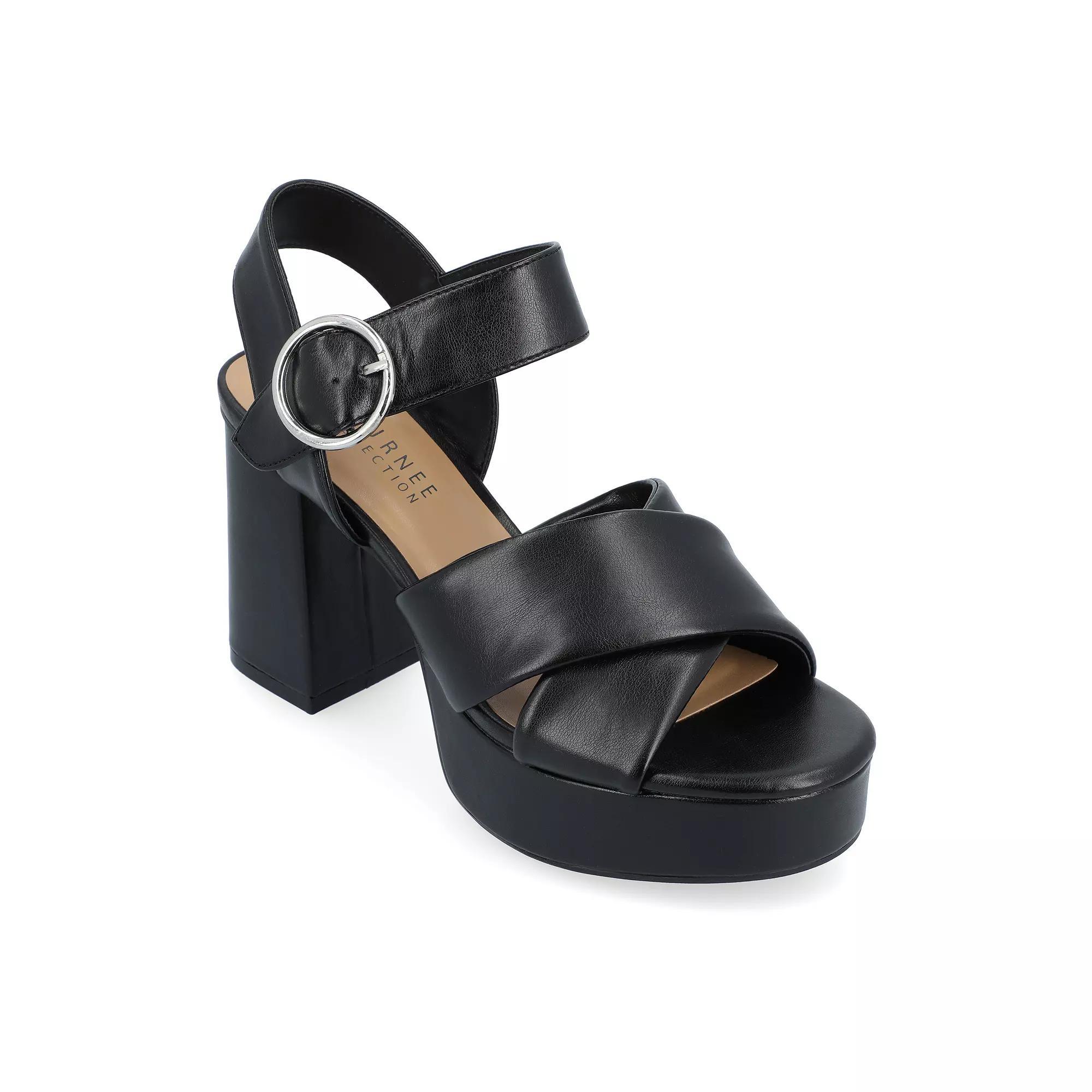 Journee Akeely Tru Comfort Foam™ Women's Heeled Sandals, Size: 11 Product Image