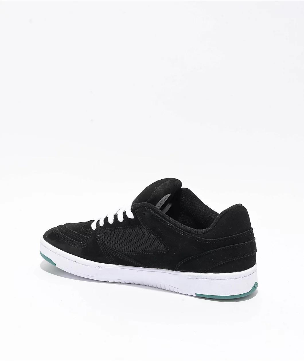 Emerica Mute Black & White Skate Shoes Product Image