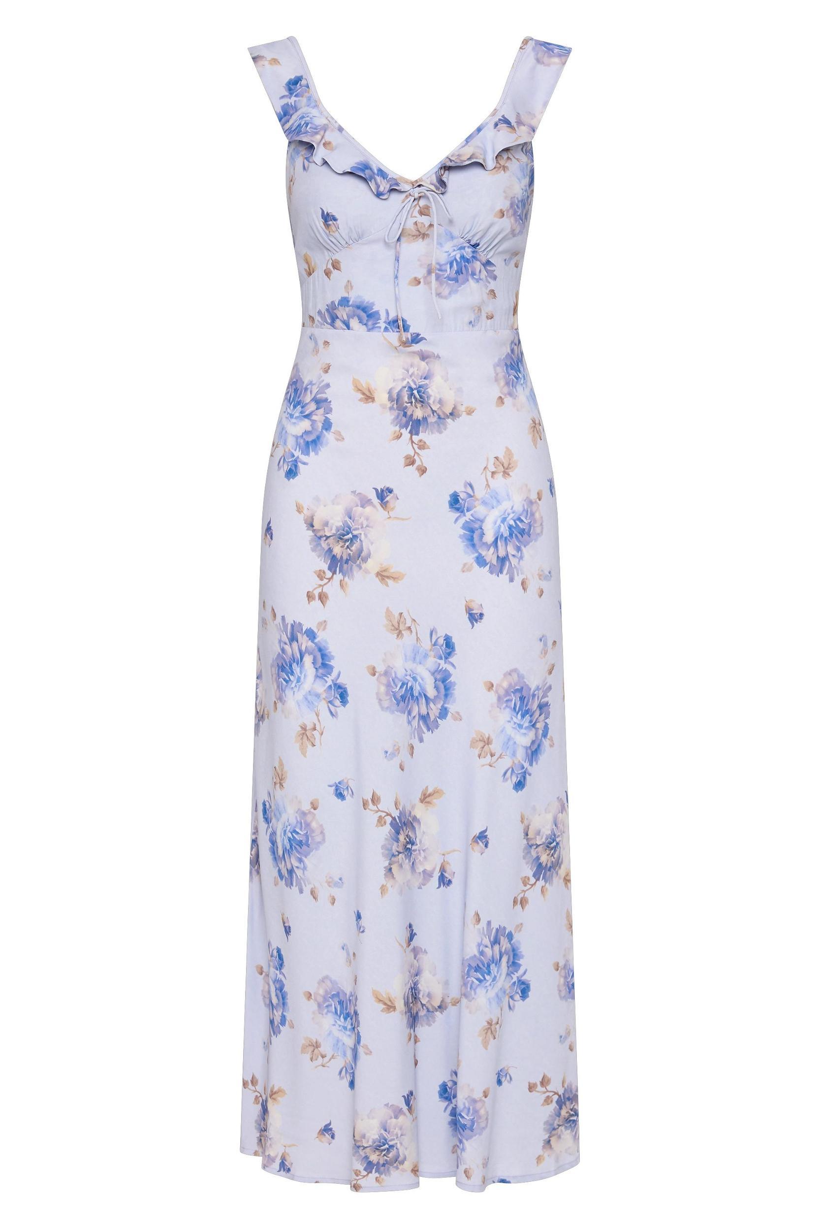 Yvonne Midi Dress Leona Floral Lilac Product Image