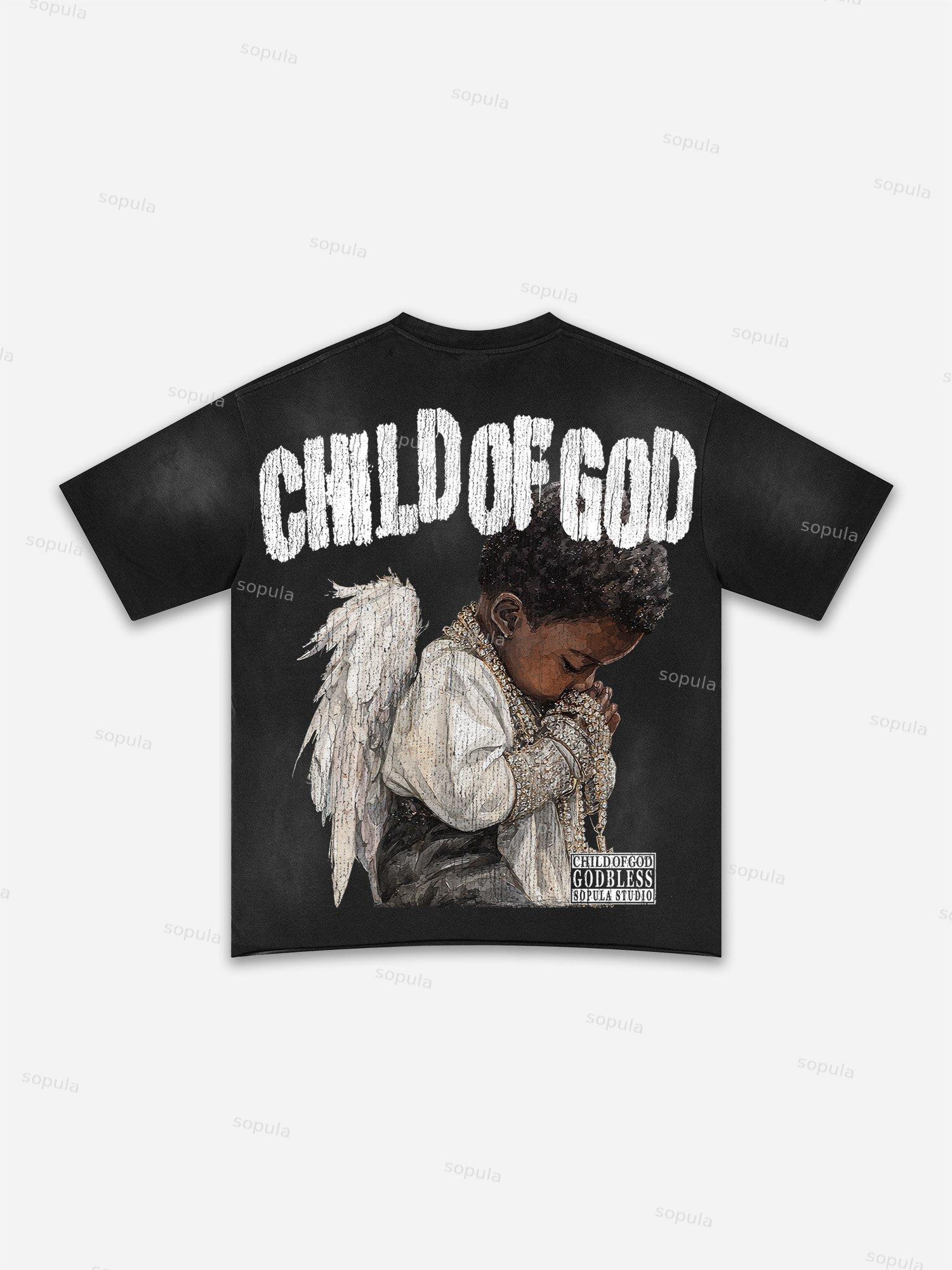 Lips Graphic Print Washed T-shirt Product Image