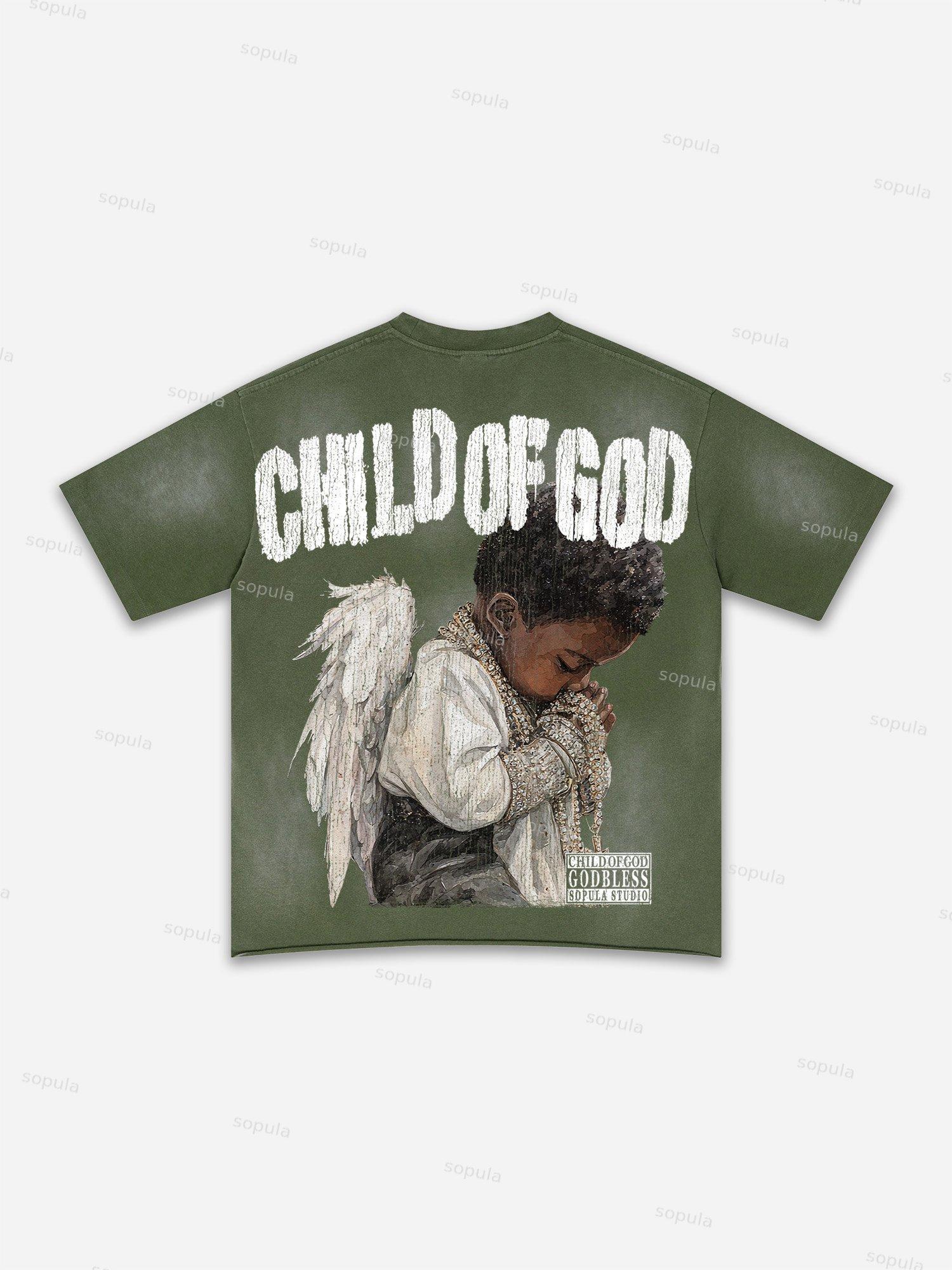Lips Graphic Print Washed T-shirt Product Image