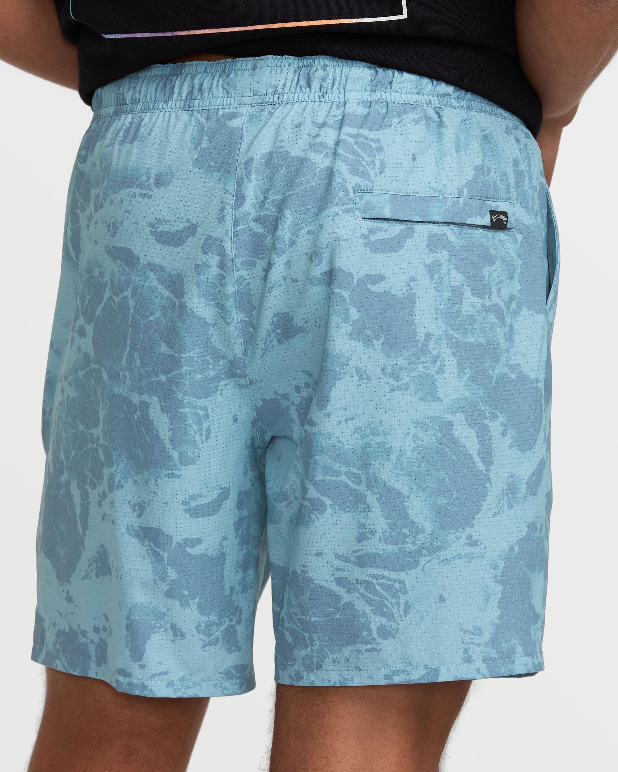 Surftrek Perforated Elastic 17" Hybrid Shorts - Glacier Blue Male Product Image