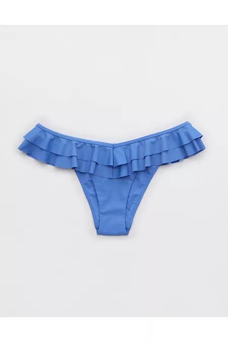 Aerie Ruffle Cheeky Bikini Bottom Women's Product Image
