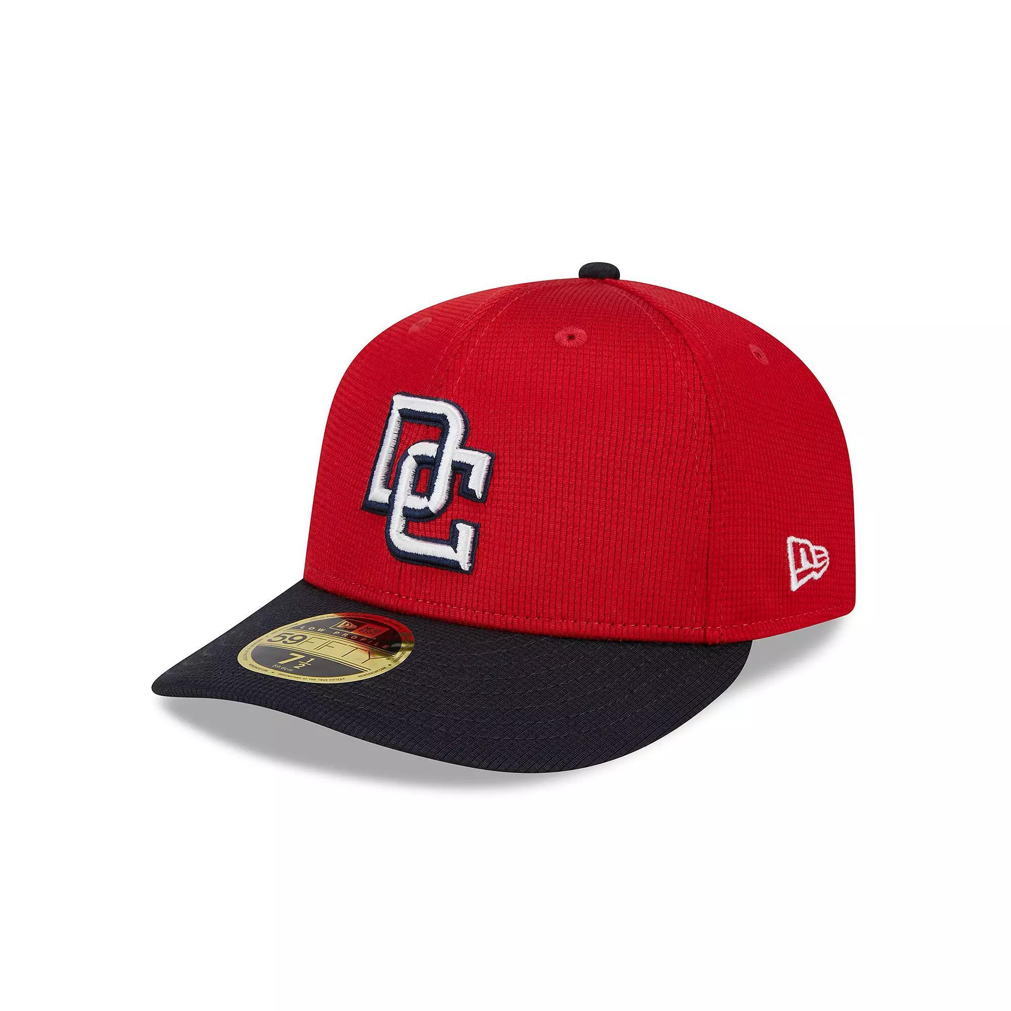 Men's New Era  Red Washington Nationals 2024 Batting Practice Low Profile 59FIFTY Fitted Hat, Size: 7 7/8 Product Image