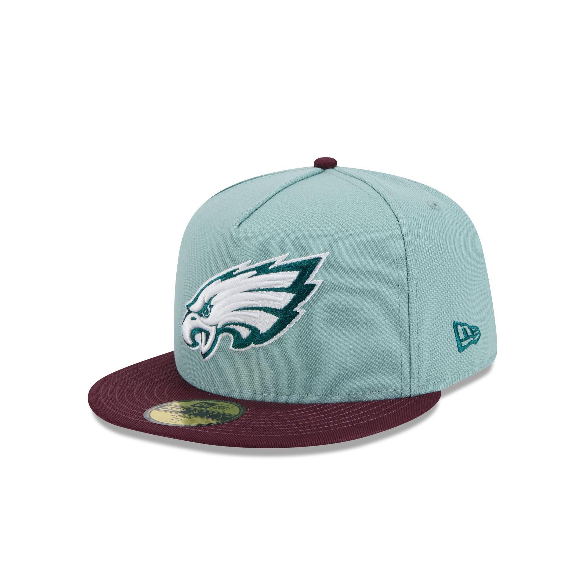 Philadelphia Eagles Beach Kiss Blue 59FIFTY A-Frame Fitted Hat Male Product Image