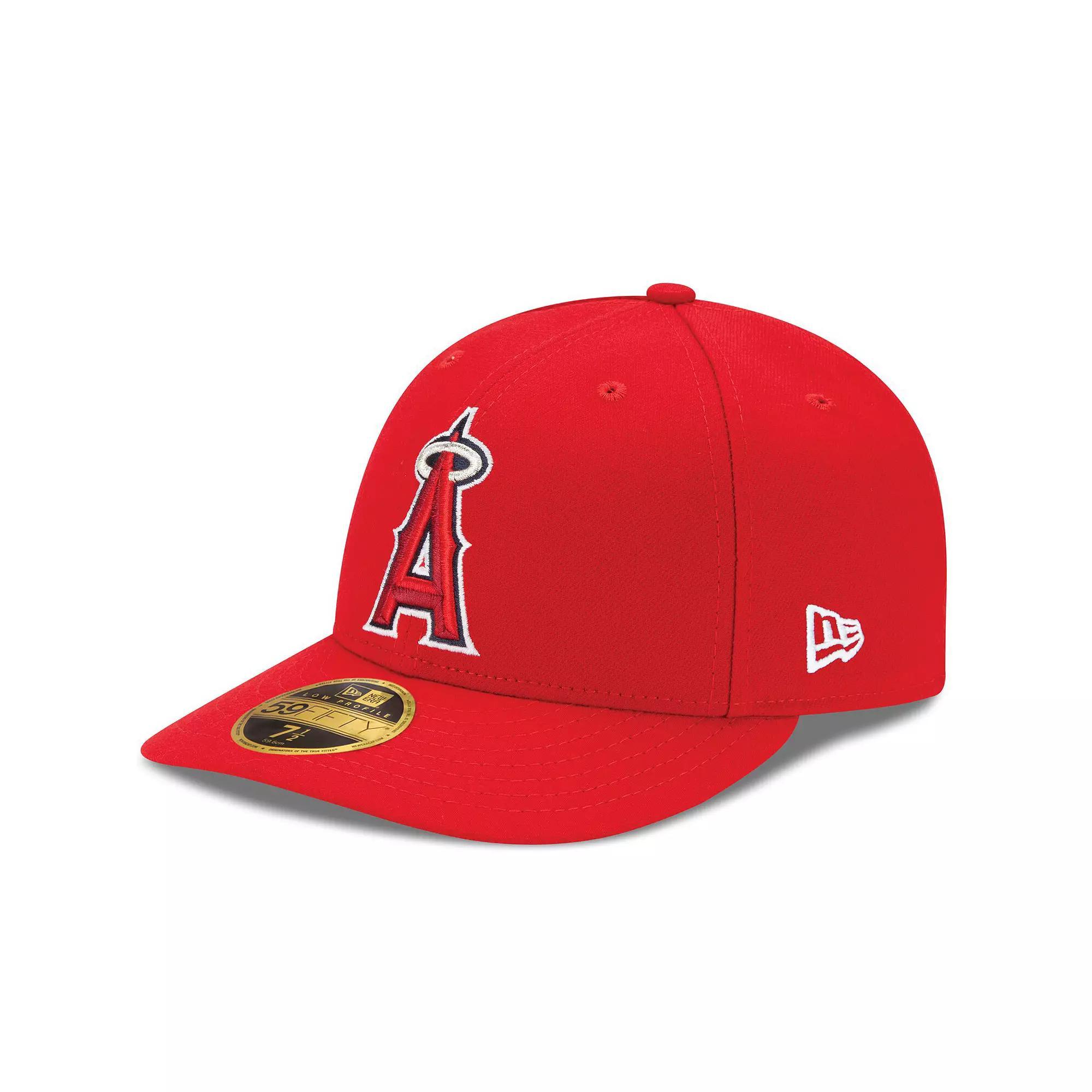 Men's New Era Red Los Angeles Angels Alt Authentic Collection On-Field Low Profile 59FIFTY Fitted Hat, Size: 7 3/4 Product Image