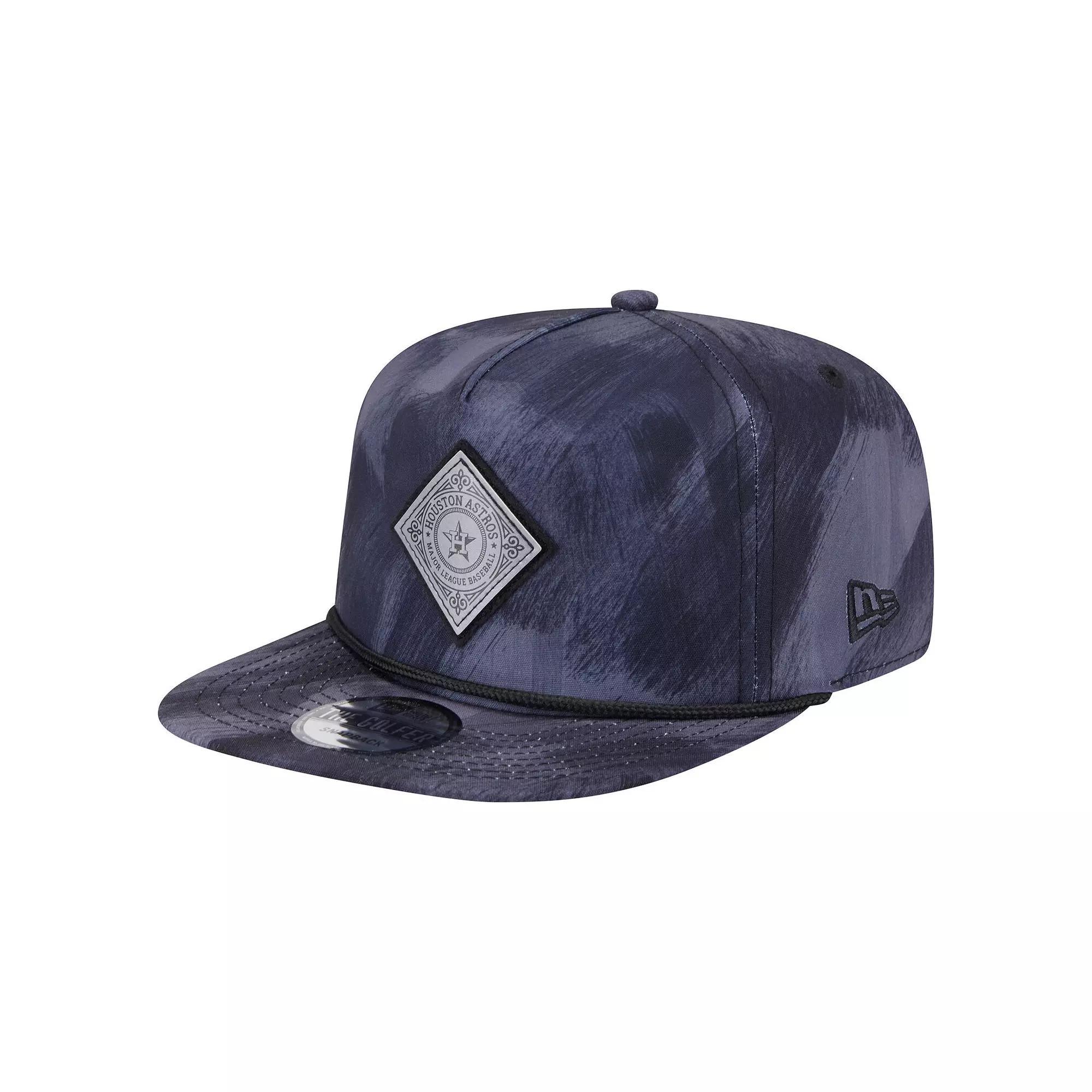 Men's New Era Navy Houston Astros Printed Golfer Snapback Hat, Blue Product Image