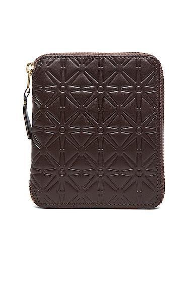 Star Embossed Zip Fold Wallet Product Image