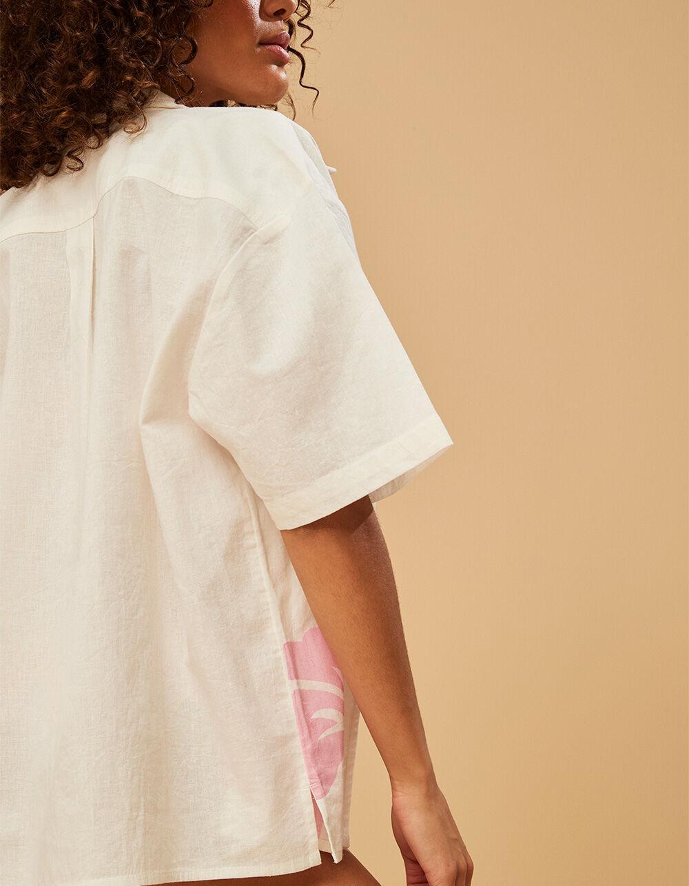 ROXY x Kate Bosworth Surf Kind Kate Womens Button Up Shirt - WHITE Product Image
