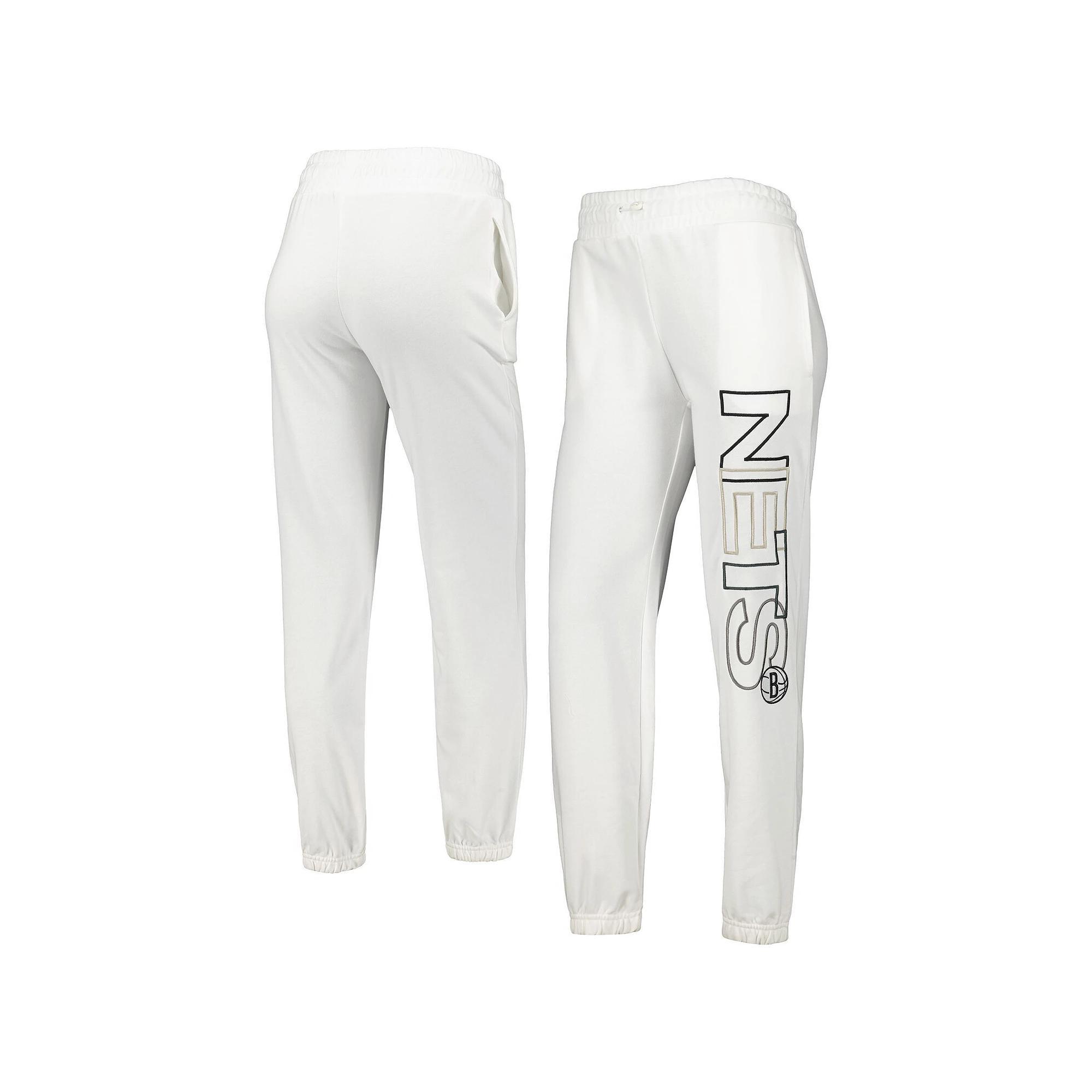 Women's Concepts Sport White Brooklyn Nets Sunray Pants, Size: Large Product Image