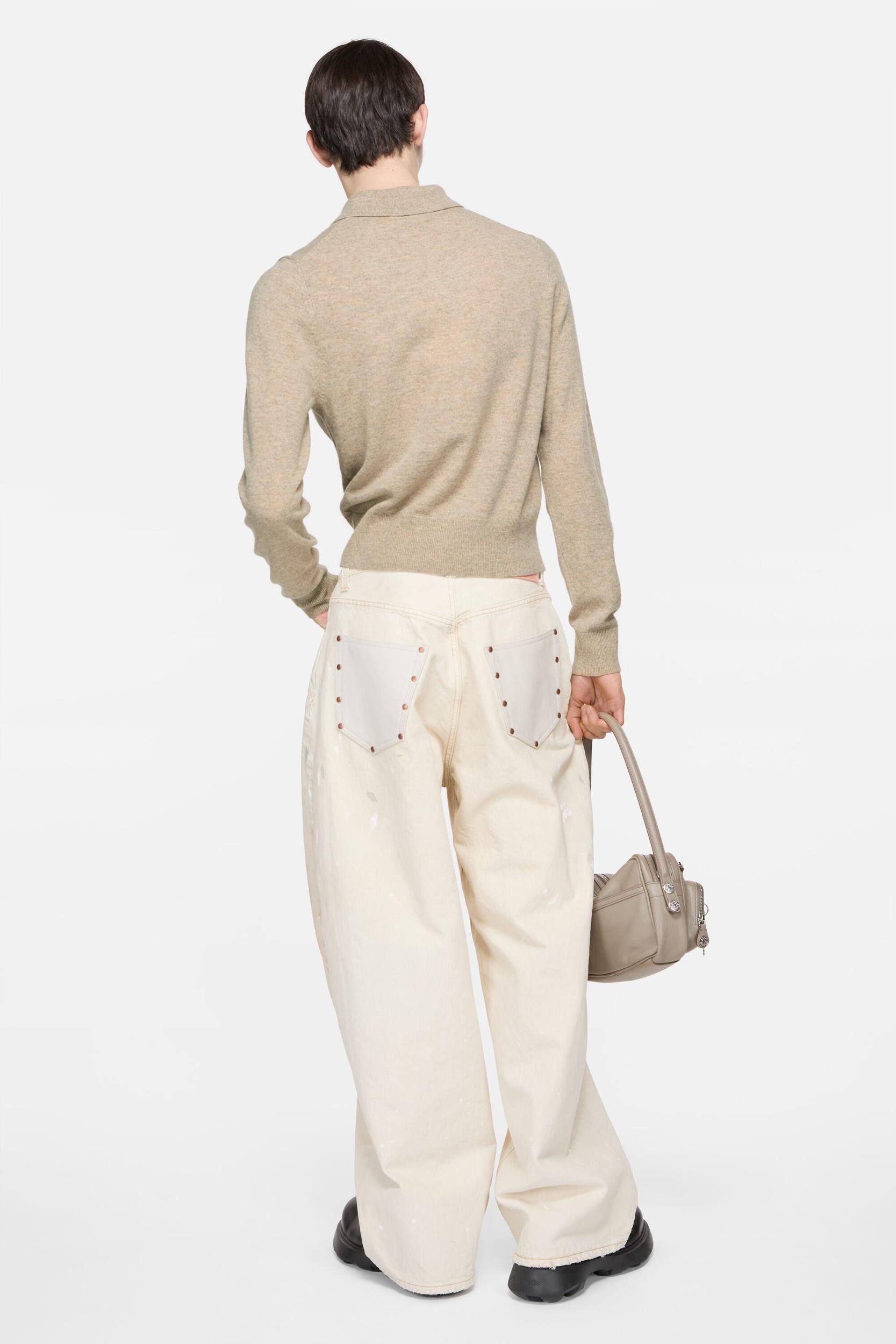 Yak wool polo sweater Product Image