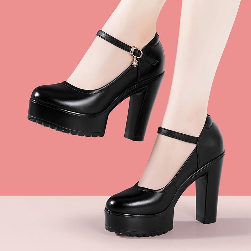 Platform Mary Jane Pumps Product Image