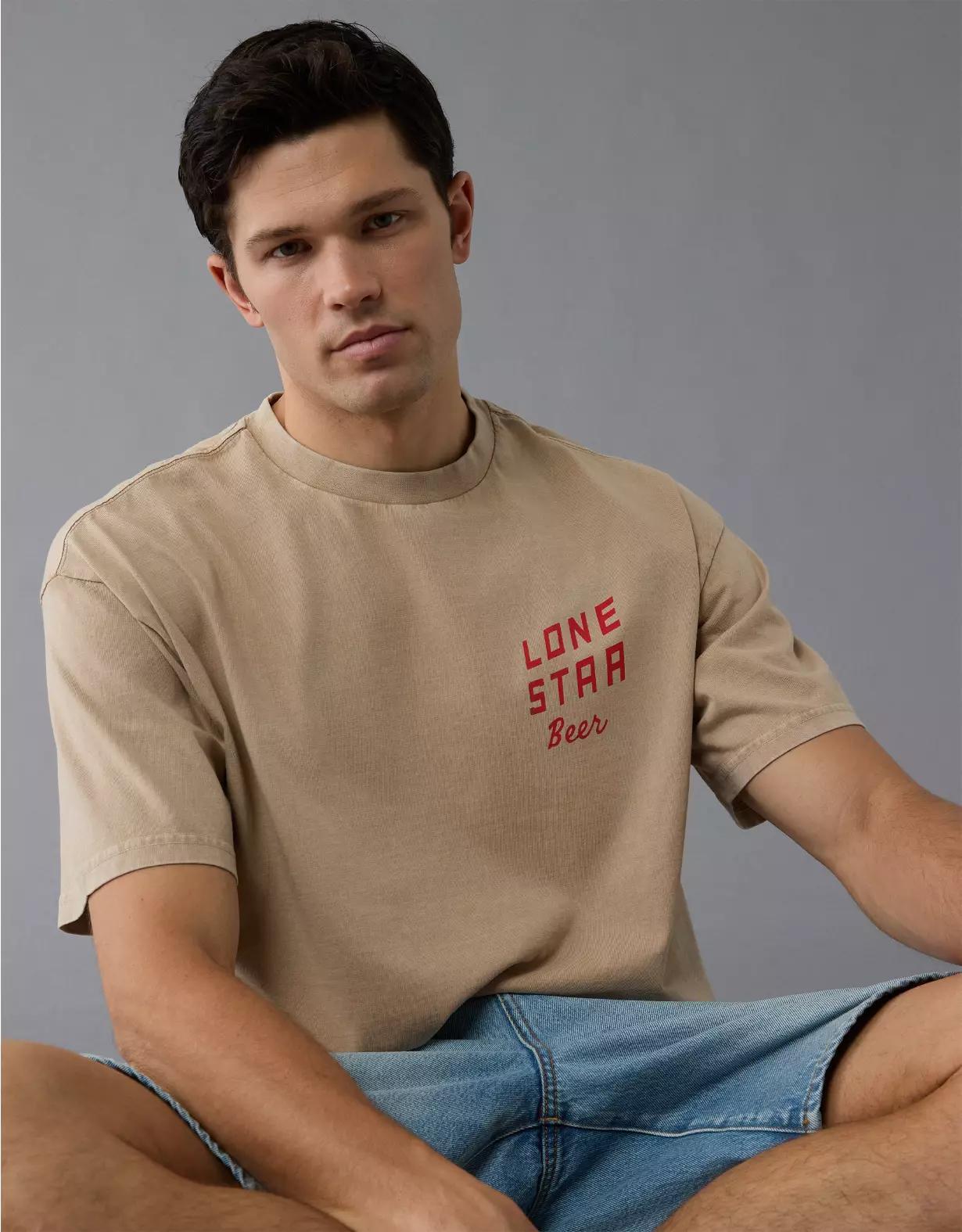 AE Boxy Lone Star Graphic T-Shirt Product Image