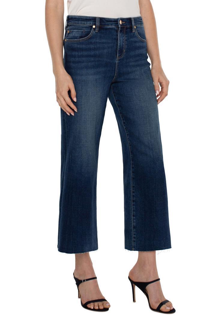 Stride High Rise Crop with Wide Cut Hem Product Image
