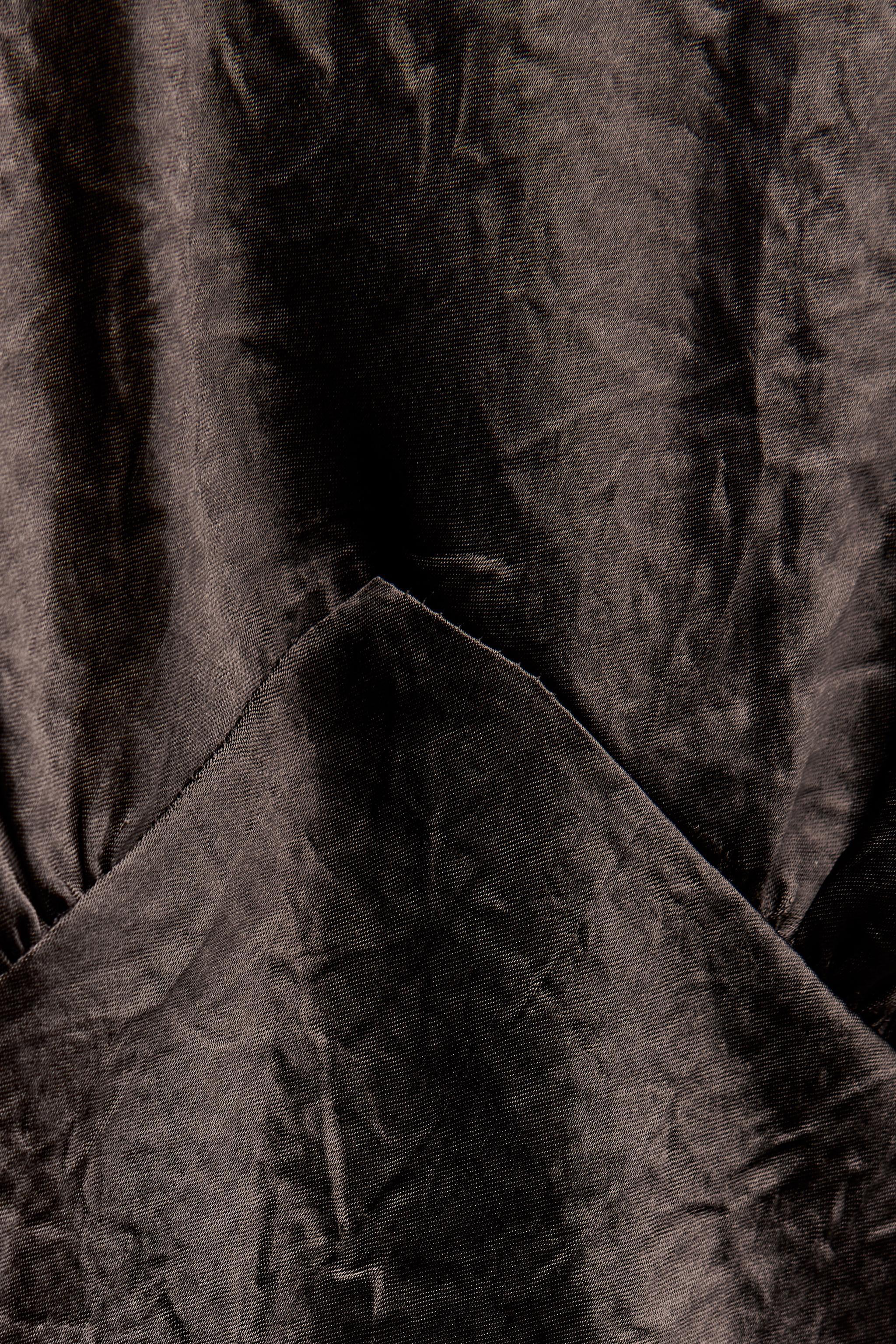 WRINKLED SATIN EFFECT DRESS ZW COLLECTION Product Image